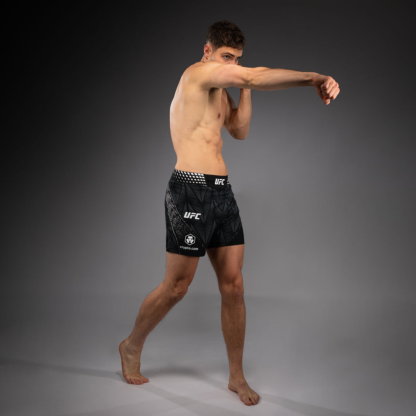 남성용 UFC Zenith by Venum 블랙 오센틱 파이트 나이트 파이트 쇼츠