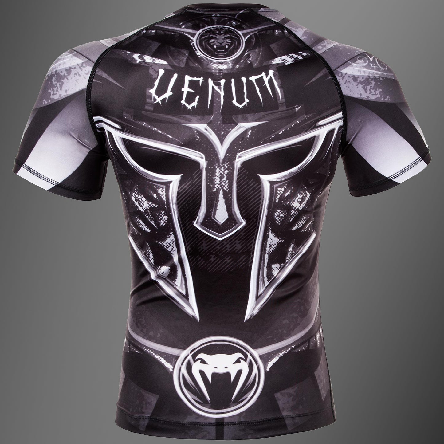 Venum Gladiator 3.0 래쉬가드 – 블랙/화이트 – 반팔
