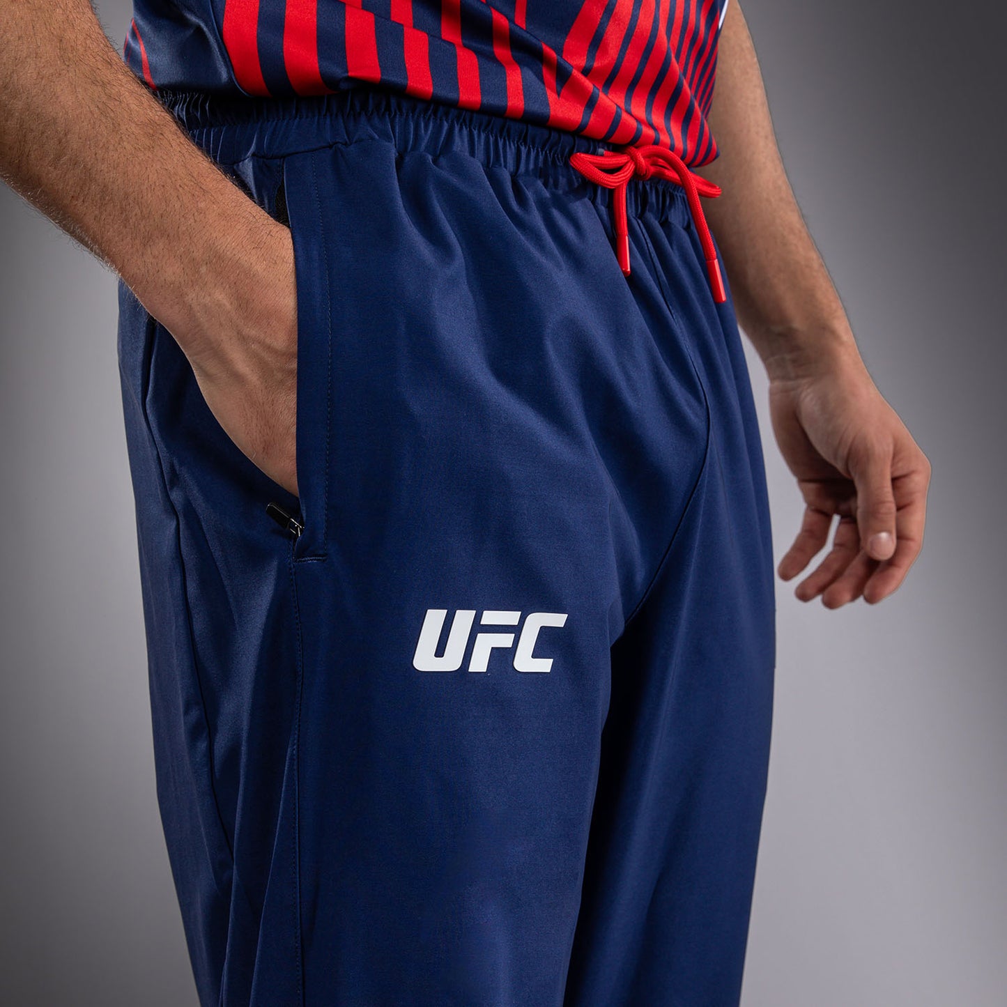 Official UFC Freedom 250 by Venum 남성용 Authentic Fight Night 워크아웃 팬츠 - 블루
