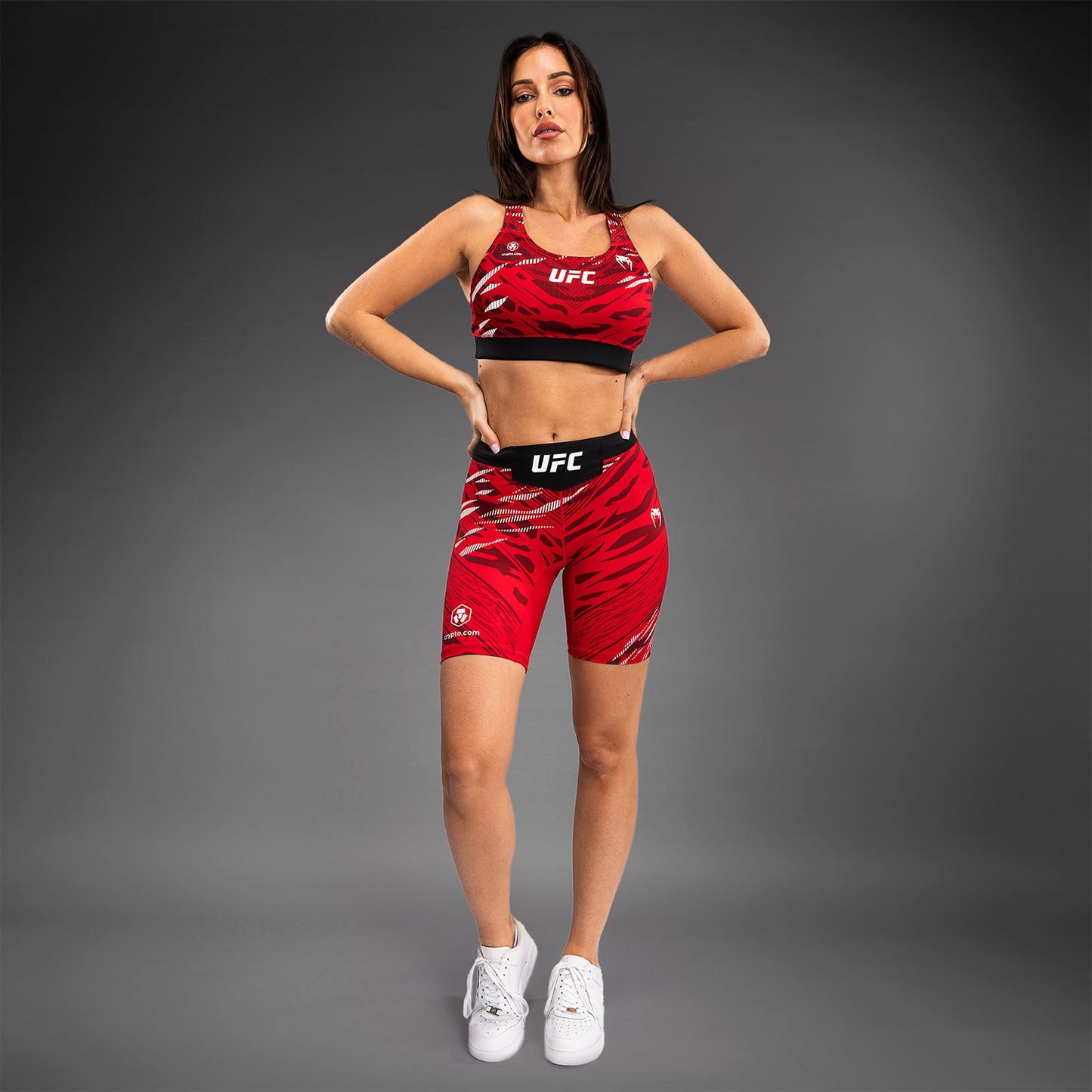UFC Fusion by Venum 여성용 스포츠 브라 – 레드