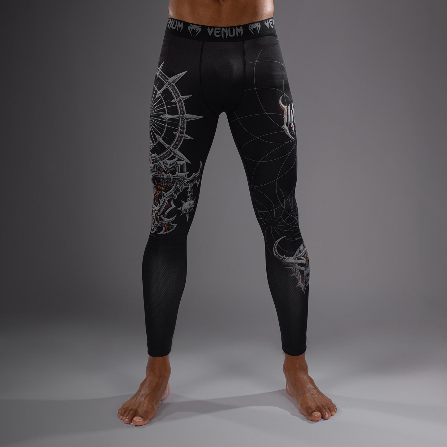 Venum Gladiator 5.0 남성용 스패츠 – 블랙/실버