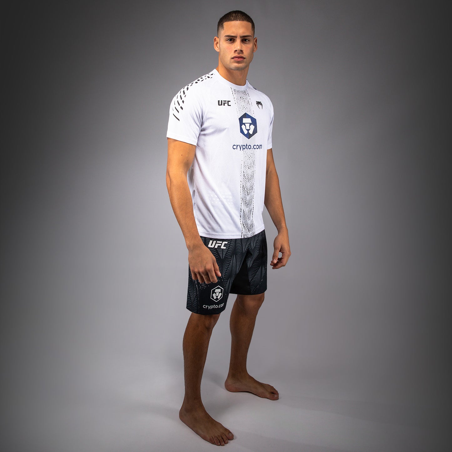 남성용 UFC Zenith by Venum 화이트 어센틱 파이트 나이트 워크아웃 저지