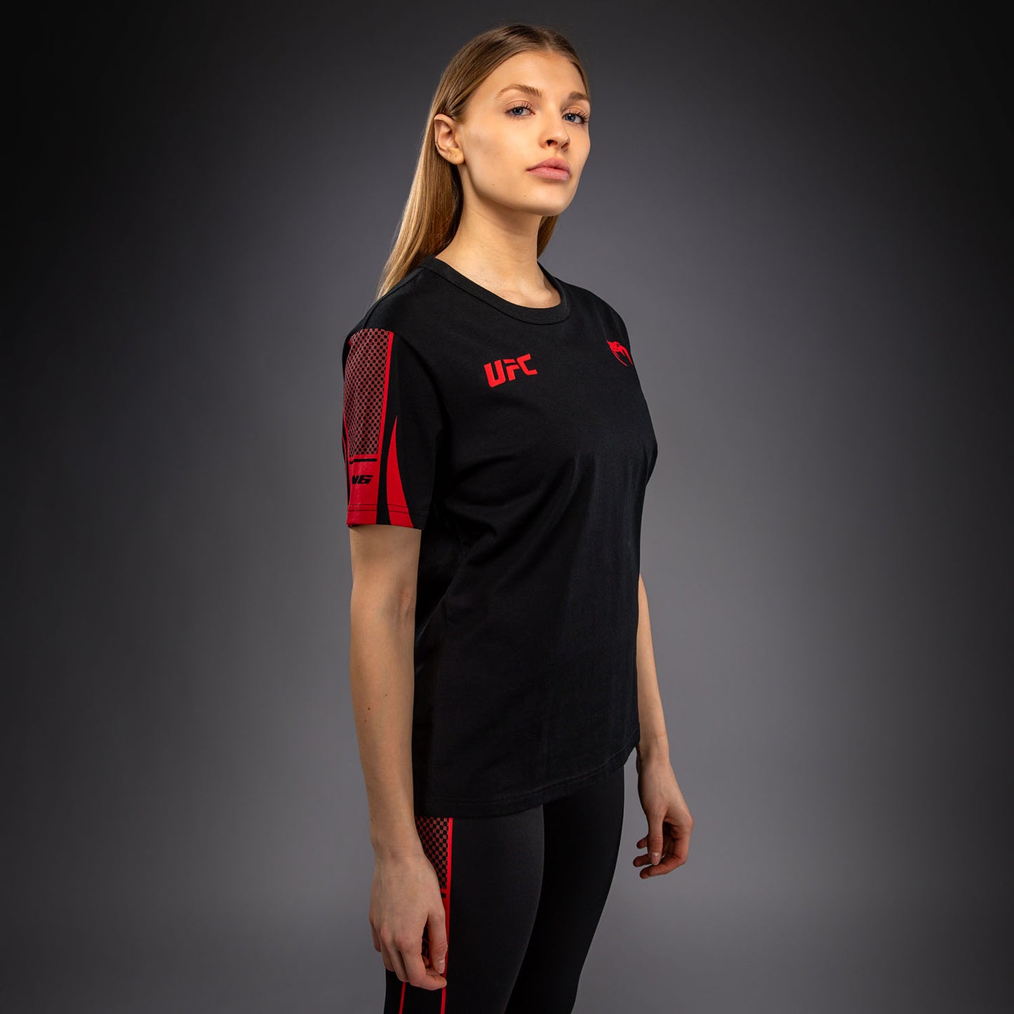 Venum UFC Unity by Venum Authentic Fight Week 여성 반팔 티셔츠 - 블랙