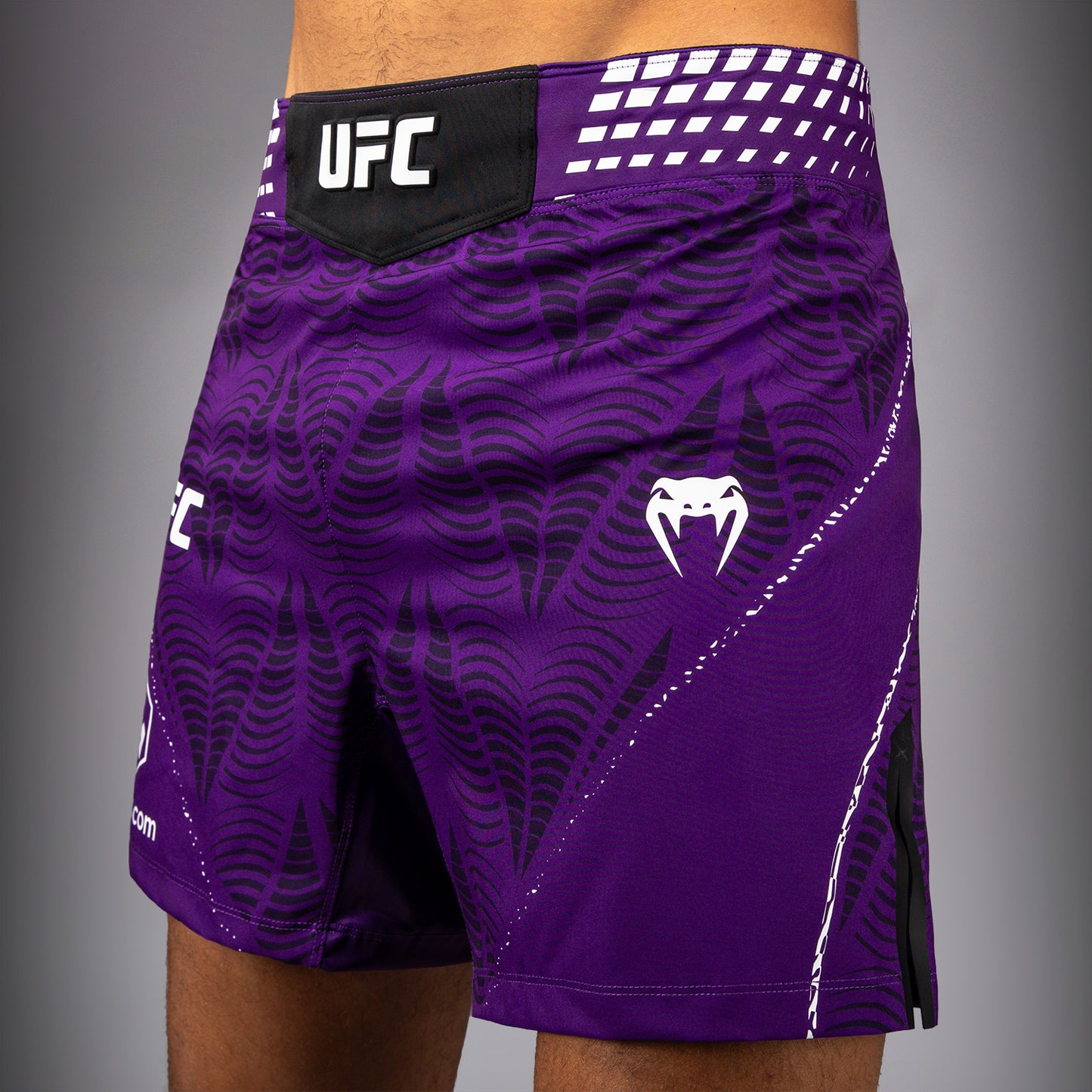 남성용 UFC Zenith by Venum 퍼플 어센틱 파이트 나이트 쇼츠 핏 파이트 쇼츠