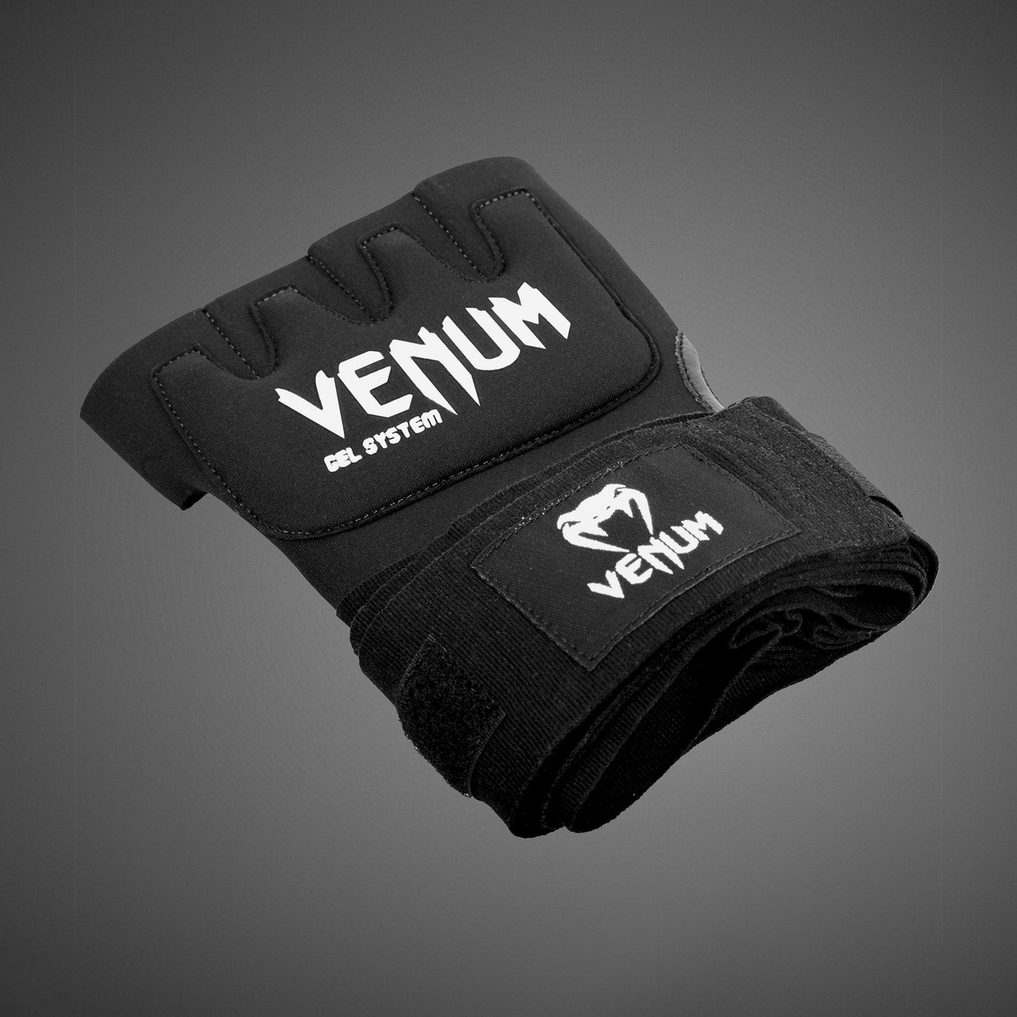 Venum Kontact 젤 글러브 랩 (원 사이즈 핏 모스트) – 블랙