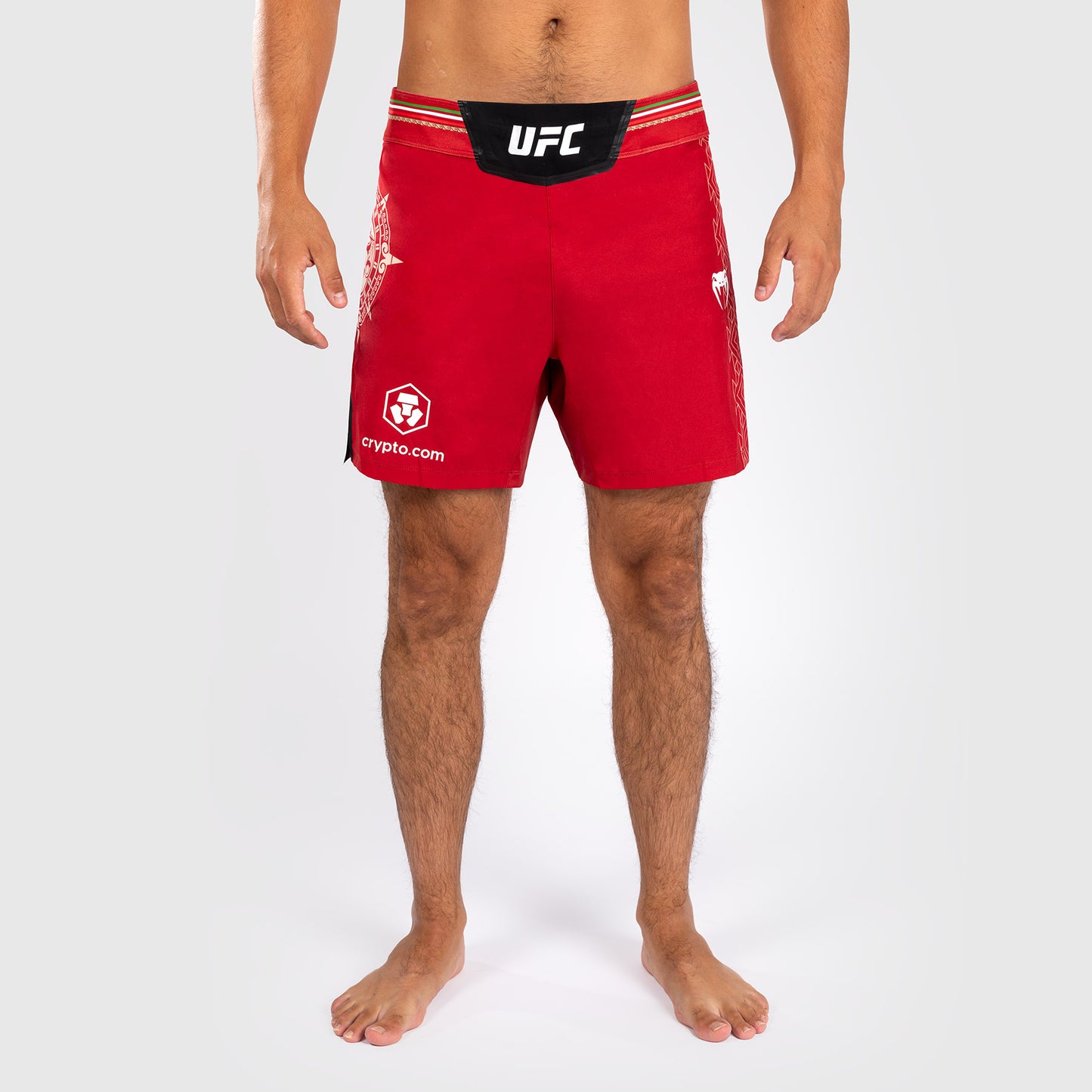 Noche UFC by Venum Authentic Fight Night 남성용 파이트 쇼츠 – 숏 핏 – 레드