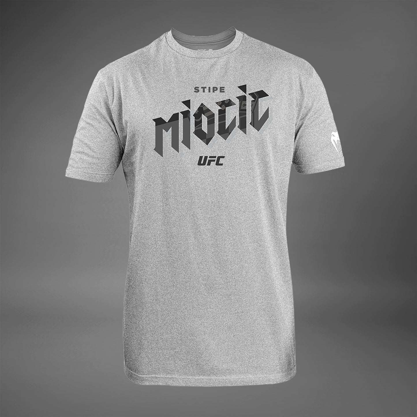 남성용 UFC Unrivaled by Venum 헤더 그레이 Stipe Miocic 티셔츠