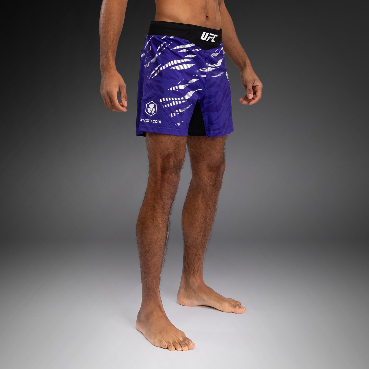 UFC Fusion by Venum Authentic Fight Night 남성용 파이트 쇼츠 – 숏 핏 – 퍼플