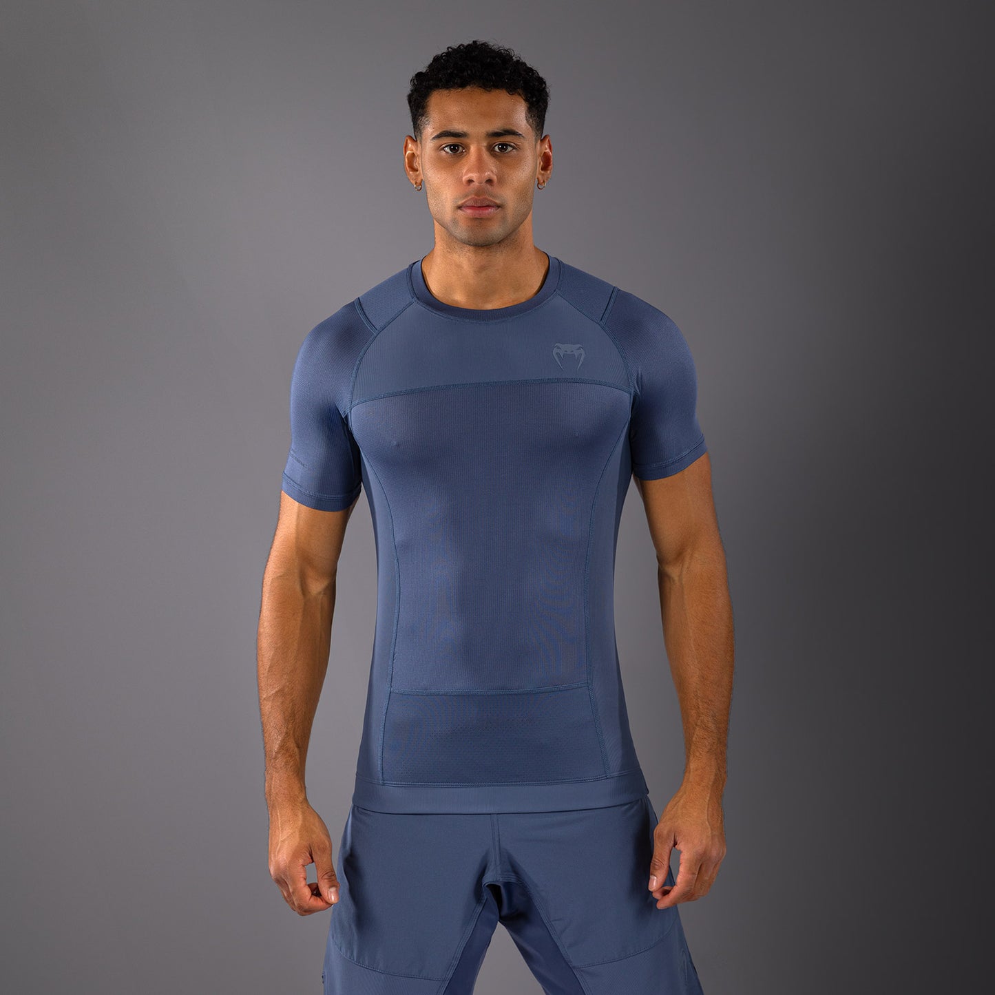 Venum G-Fit Air 남성용 반팔 래쉬가드 – 포기 블루