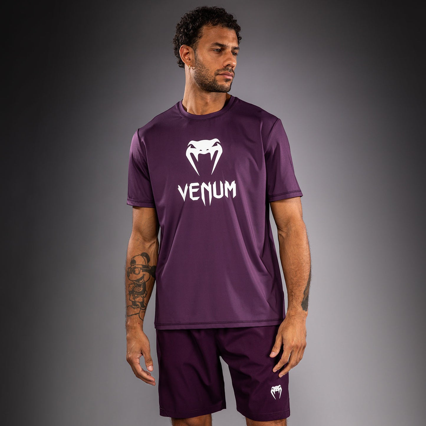 Venum Classic Dry Tech 티셔츠 - 다크 퍼플