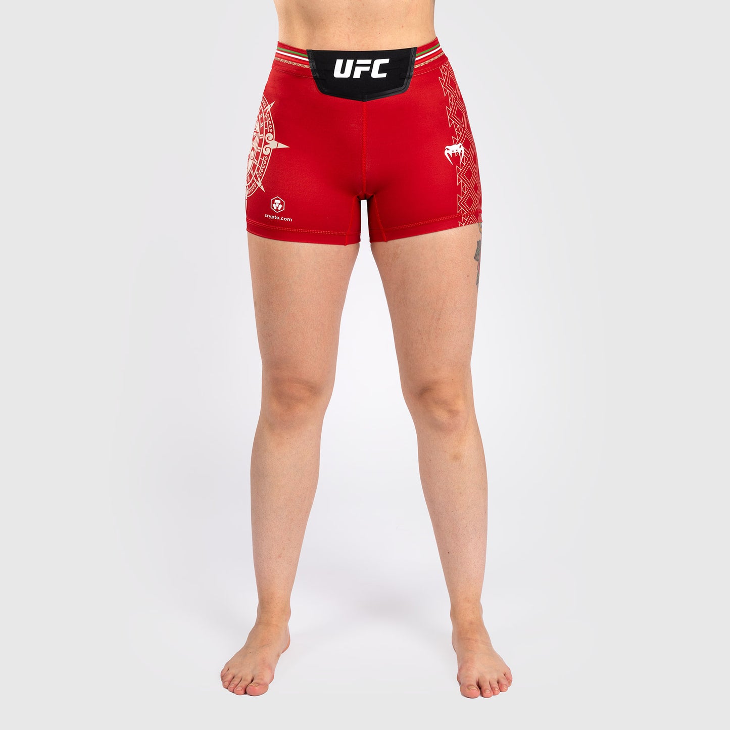 Noche UFC by Venum 여성용 발리 투도 쇼츠 – 숏 핏 – 레드