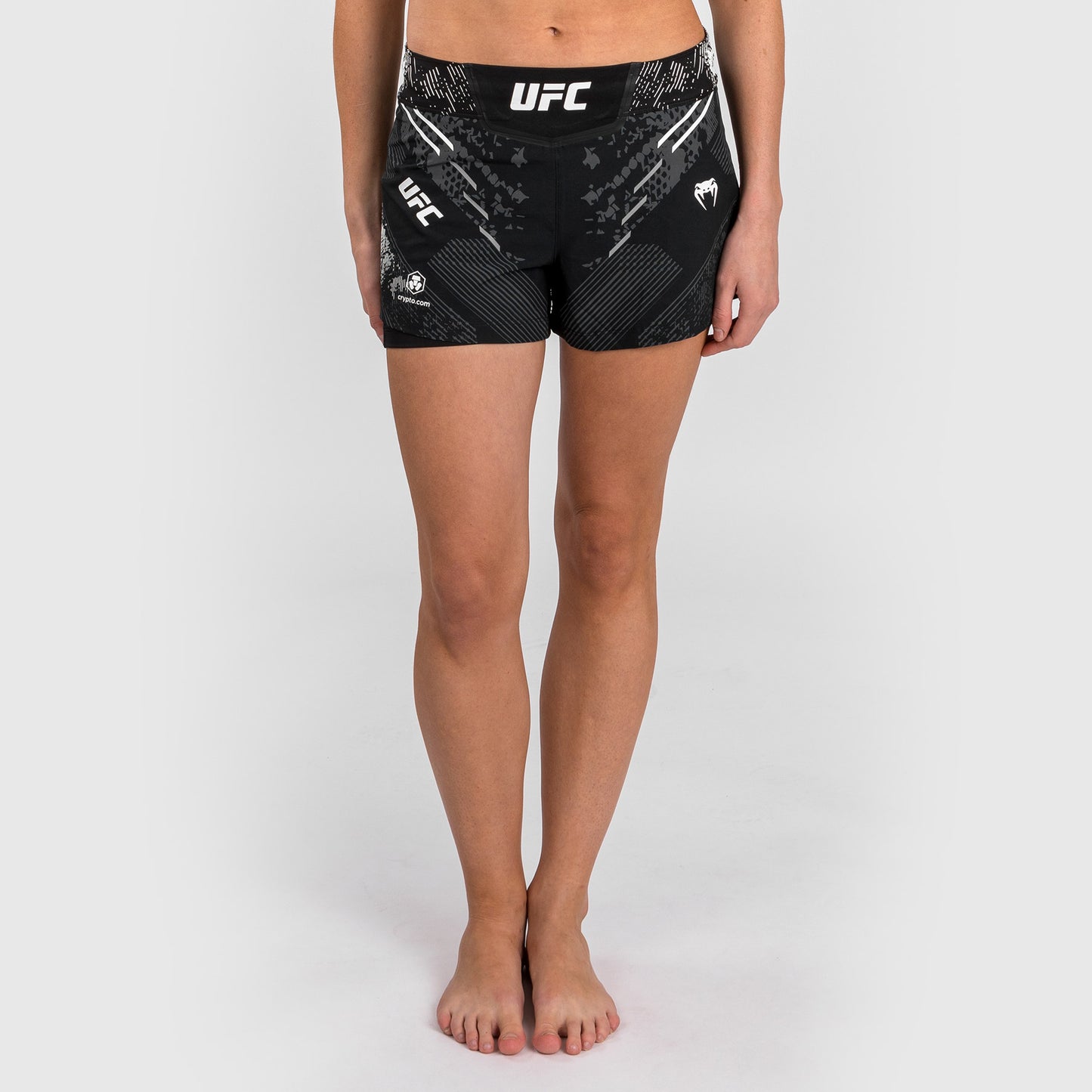 UFC Adrenaline by Venum Authentic Fight Night 여성용 파이트 쇼츠 – 블랙