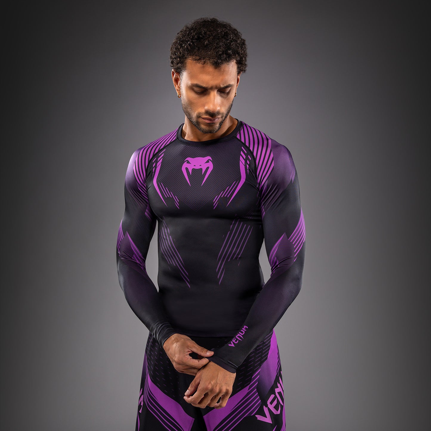 NO-GI 6.0 긴팔 래쉬가드 – 블랙/퍼플