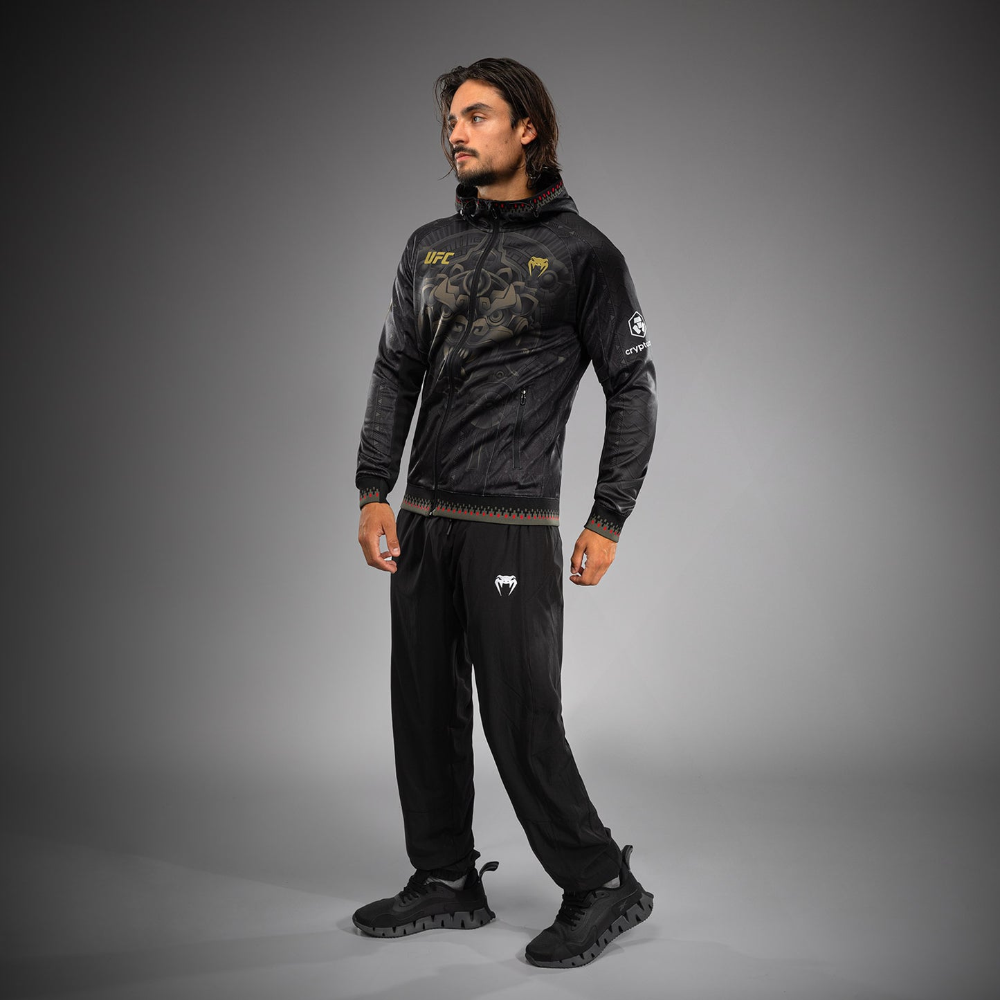 Men’s Noche UFC 2.0 By Venum 블랙 어센틱 파이트 나이트 워크아웃 후디