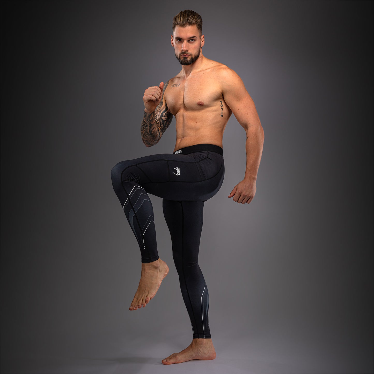 Venum Streamline 스패츠 블랙/화이트