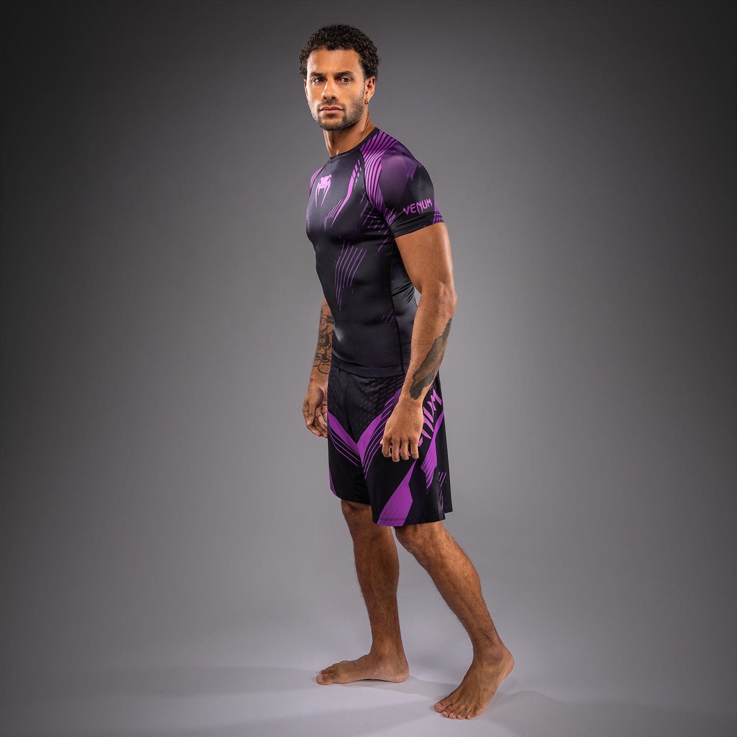 NO-GI 6.0 반팔 래쉬가드 블랙/퍼플