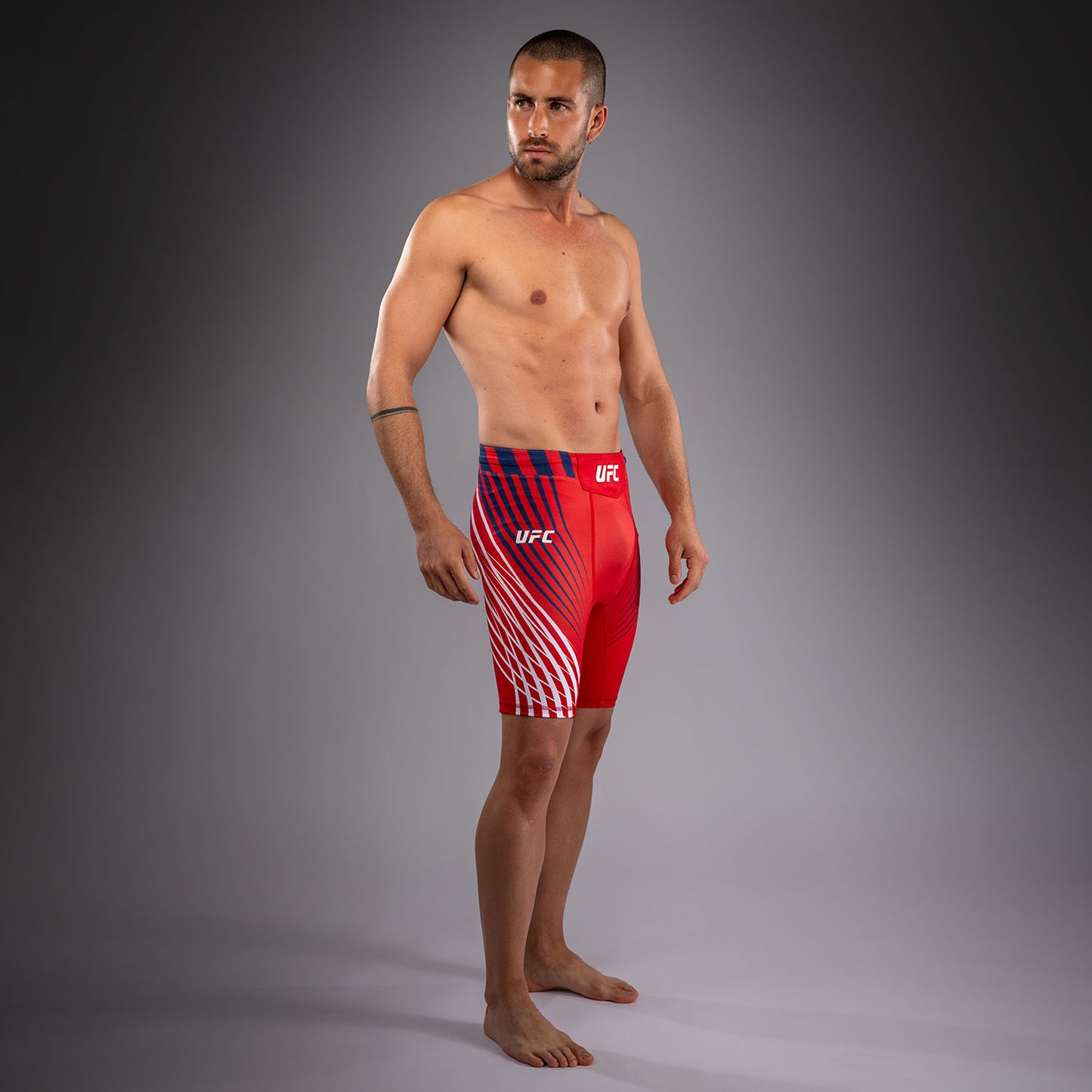 Official UFC Freedom 250 by Venum 남성용 Authentic Fight Night 발리 투도 쇼츠 - 레드