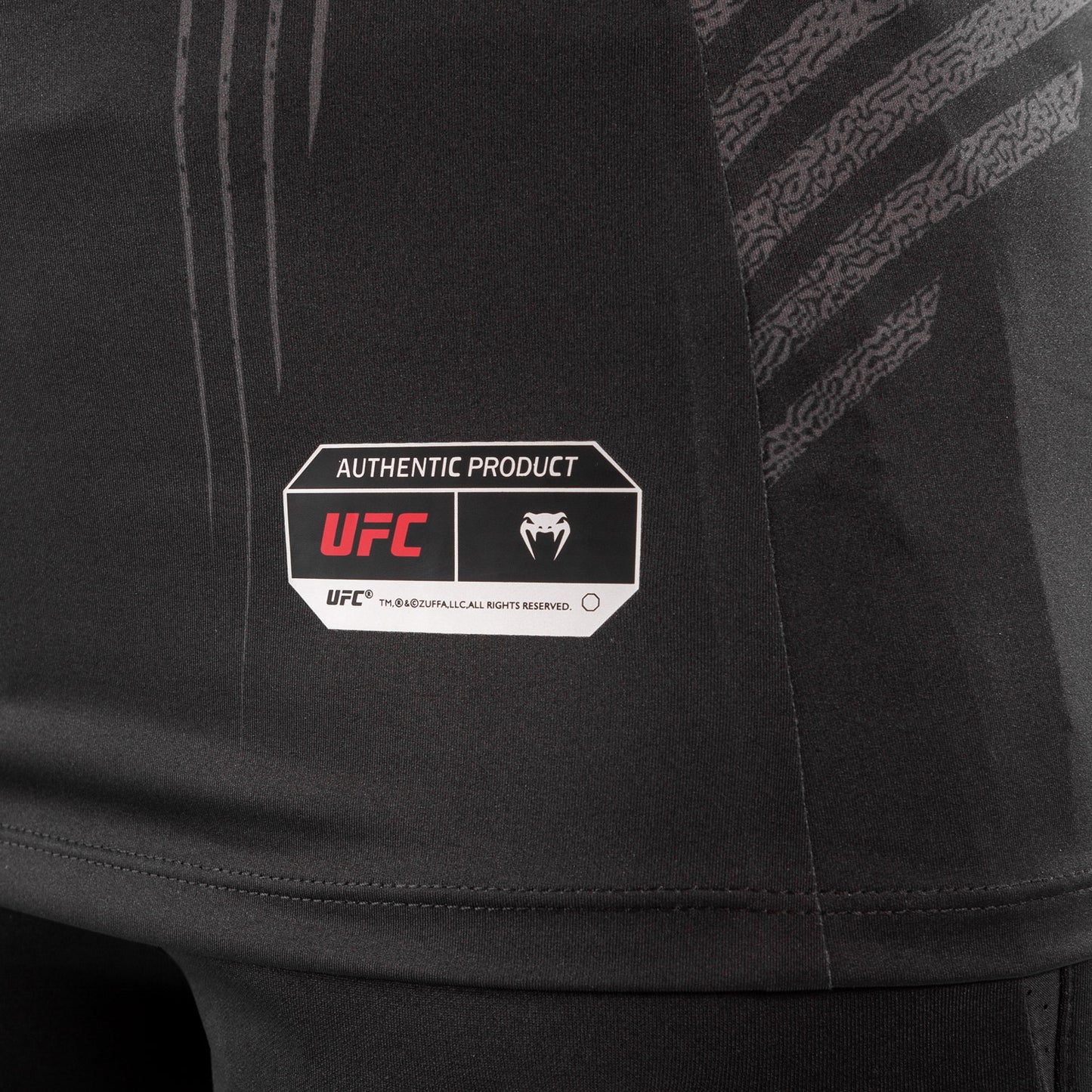 UFC Venum Authentic Fight Night 여성용 워크아웃 저지 – 블랙