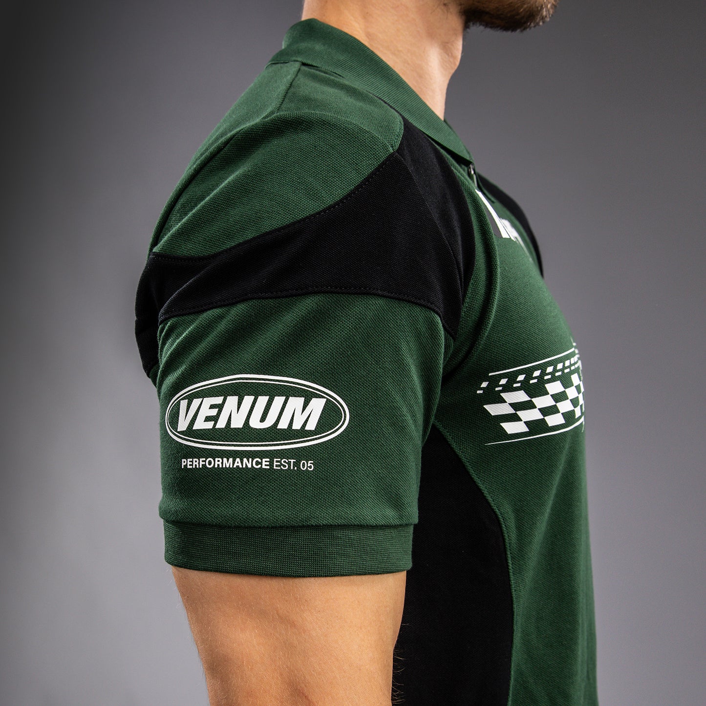Venum Motorsport 코튼 폴로 – 딥 포레스트