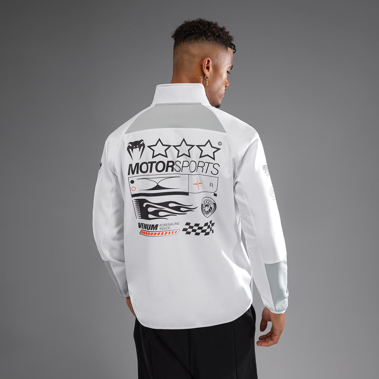 Venum Motorsport 소프트쉘 자켓 – 스노우 화이트