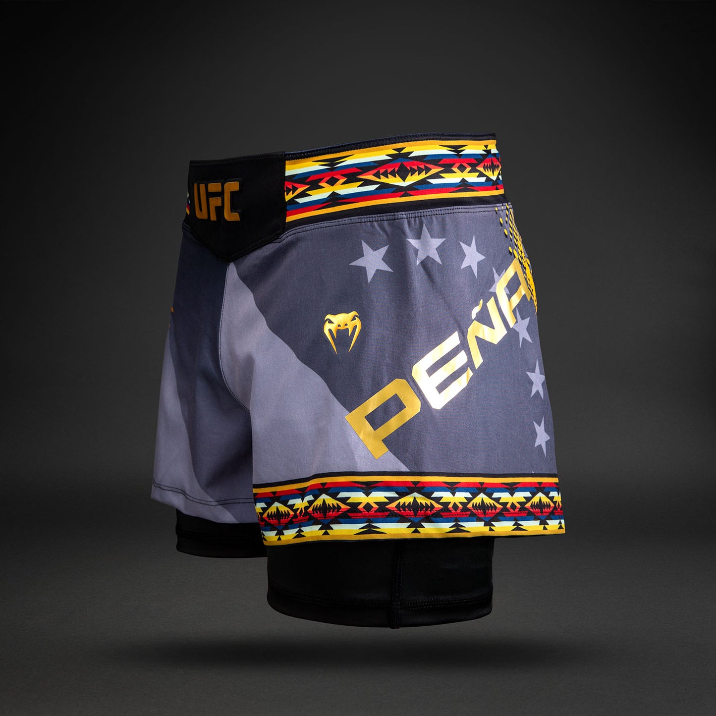 Women’s UFC Unrivaled by Venum 블랙 Julianna Peña 쇼츠핏 파이트 쇼츠