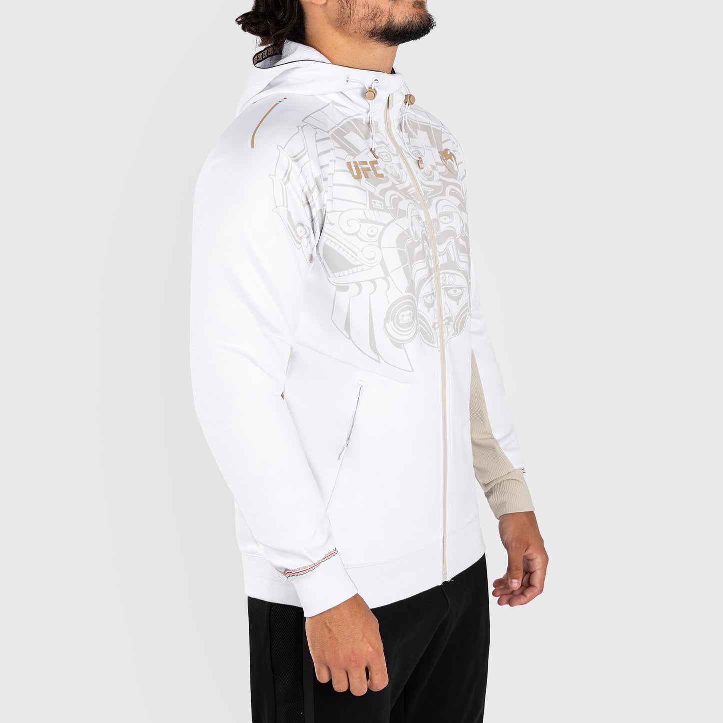 Noche UFC By Venum Authentic Fight Night 남성용 워크아웃 후디 – 화이트