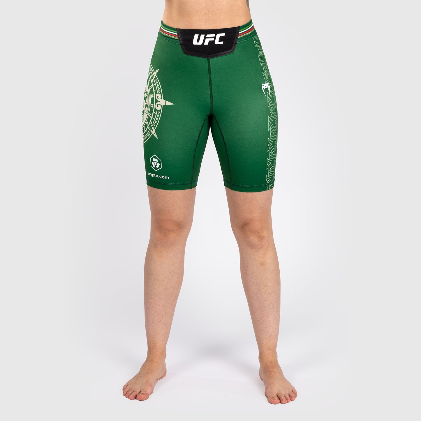 Noche UFC by Venum 여성용 발리 투도 쇼츠 – 롱 핏 – 그린