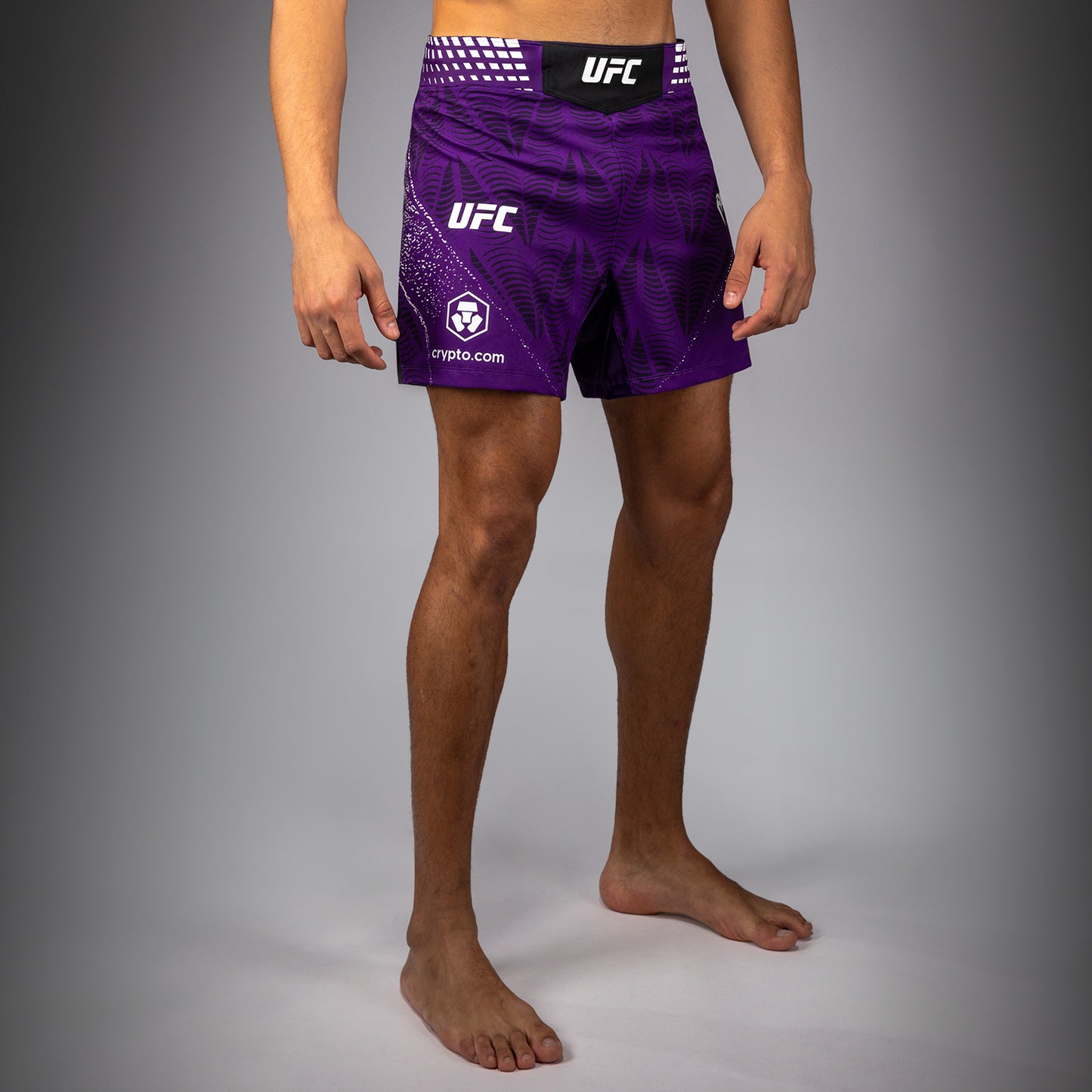 남성용 UFC Zenith by Venum 퍼플 어센틱 파이트 나이트 쇼츠 핏 파이트 쇼츠