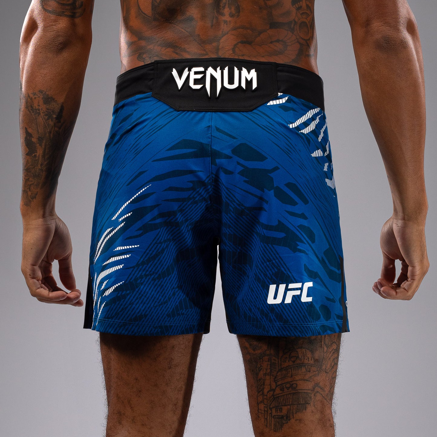 UFC Fusion by Venum 남성용 파이트 쇼츠 – 숏 핏 – 블루