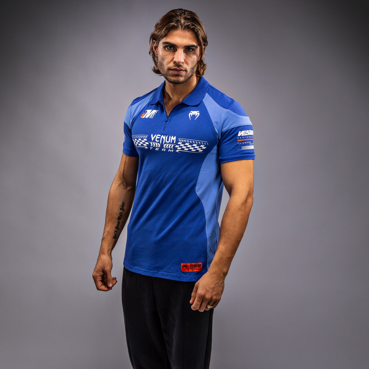 Venum Motorsport 코튼 폴로 – 로열 블루