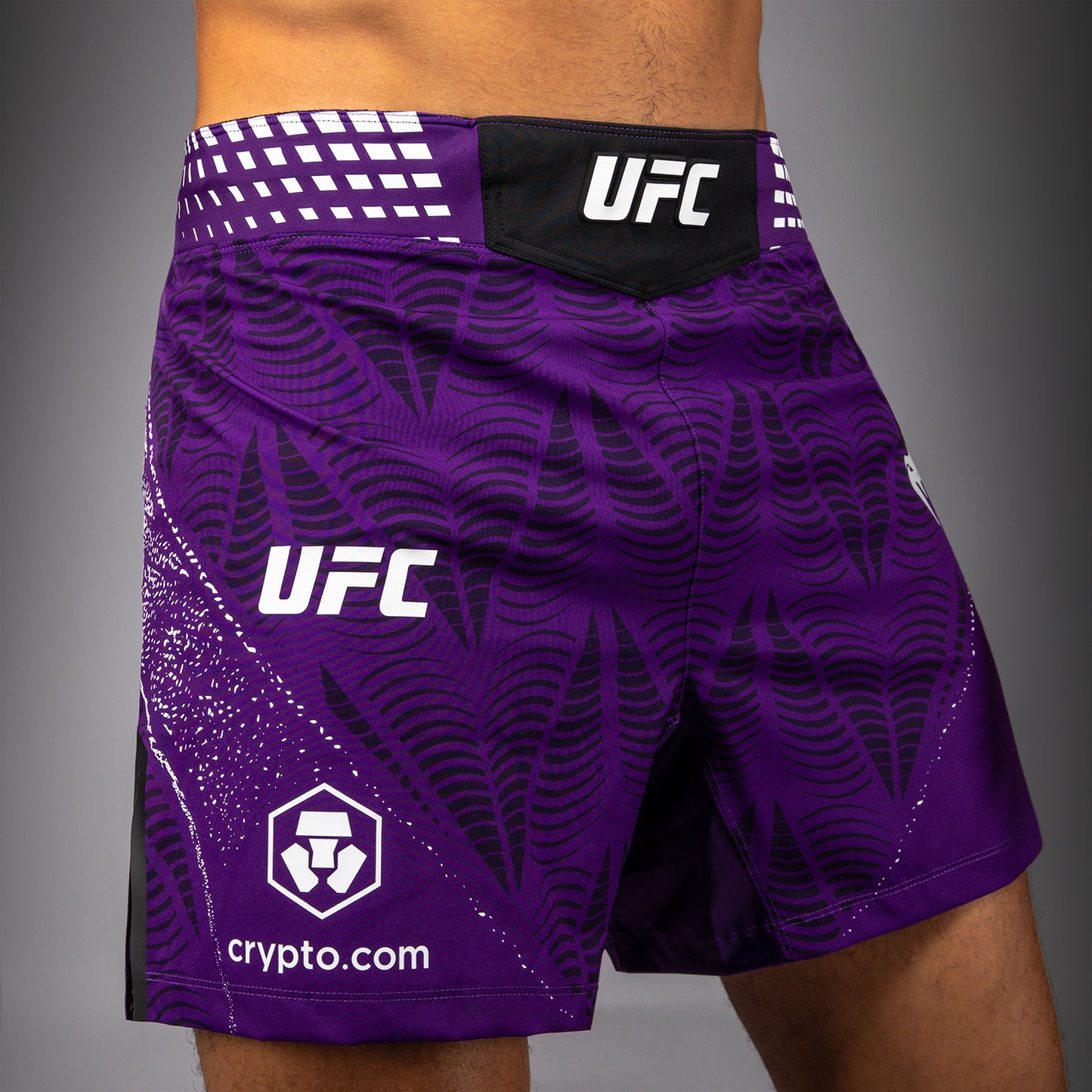 남성용 UFC Zenith by Venum 퍼플 어센틱 파이트 나이트 쇼츠 핏 파이트 쇼츠