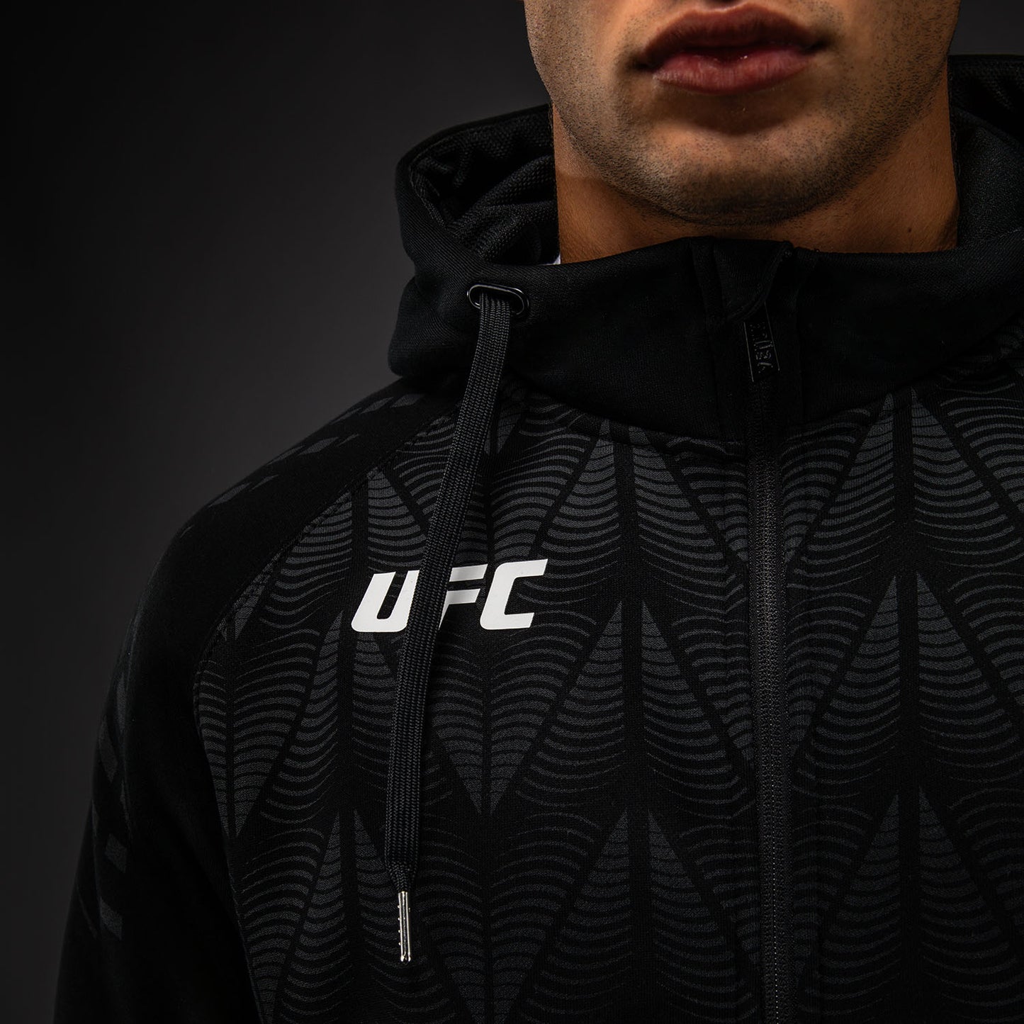 Men’s UFC Zenith by Venum 레플리카 블랙 집업 후디