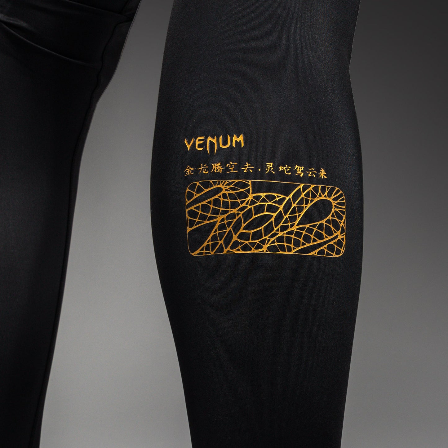 Venum Serpenti 스패츠 – 블랙/실버/골드