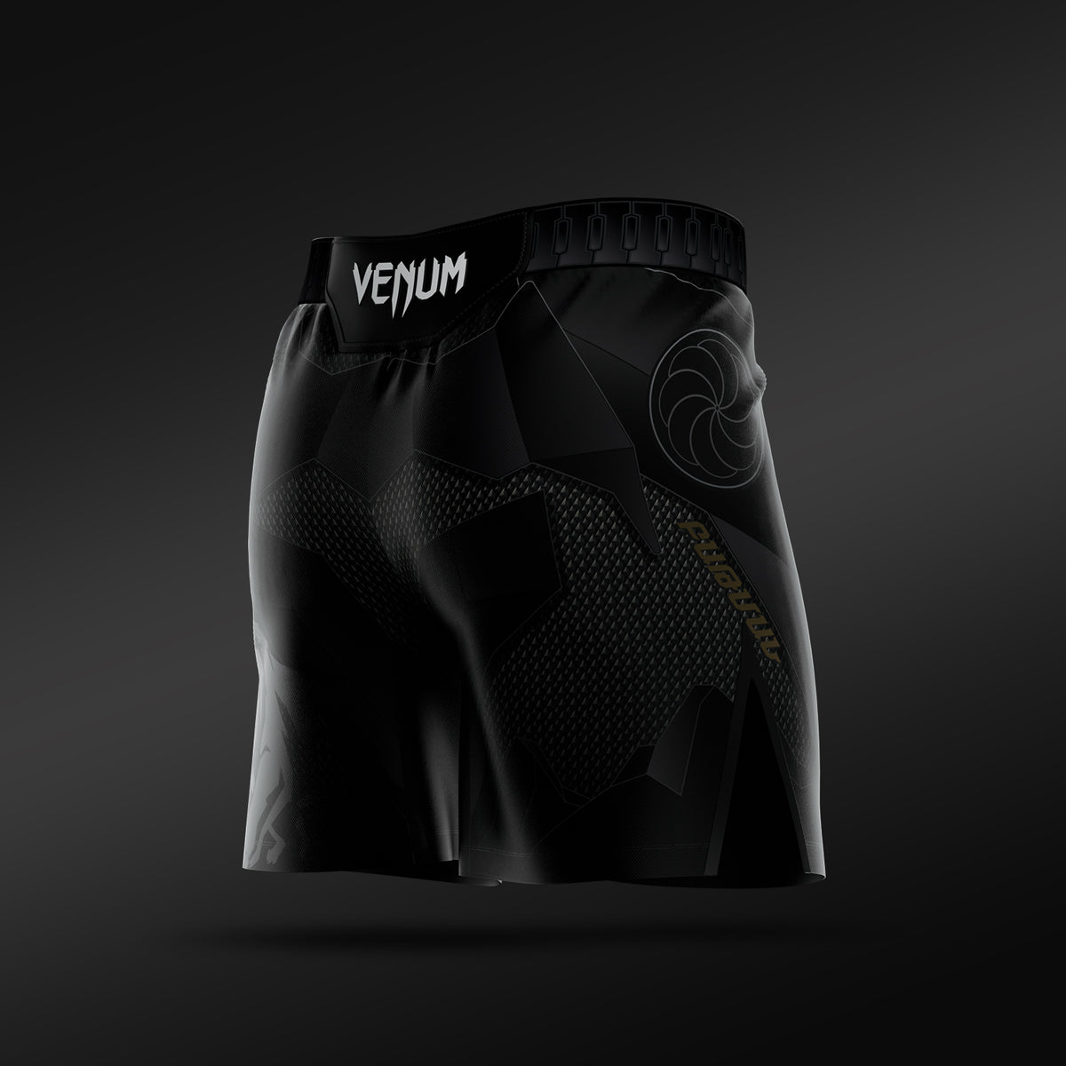 UFC Adrenaline Unrivaled by Venum 남성 파이트 쇼츠 숏 핏 아르만 차루키안 - 블랙