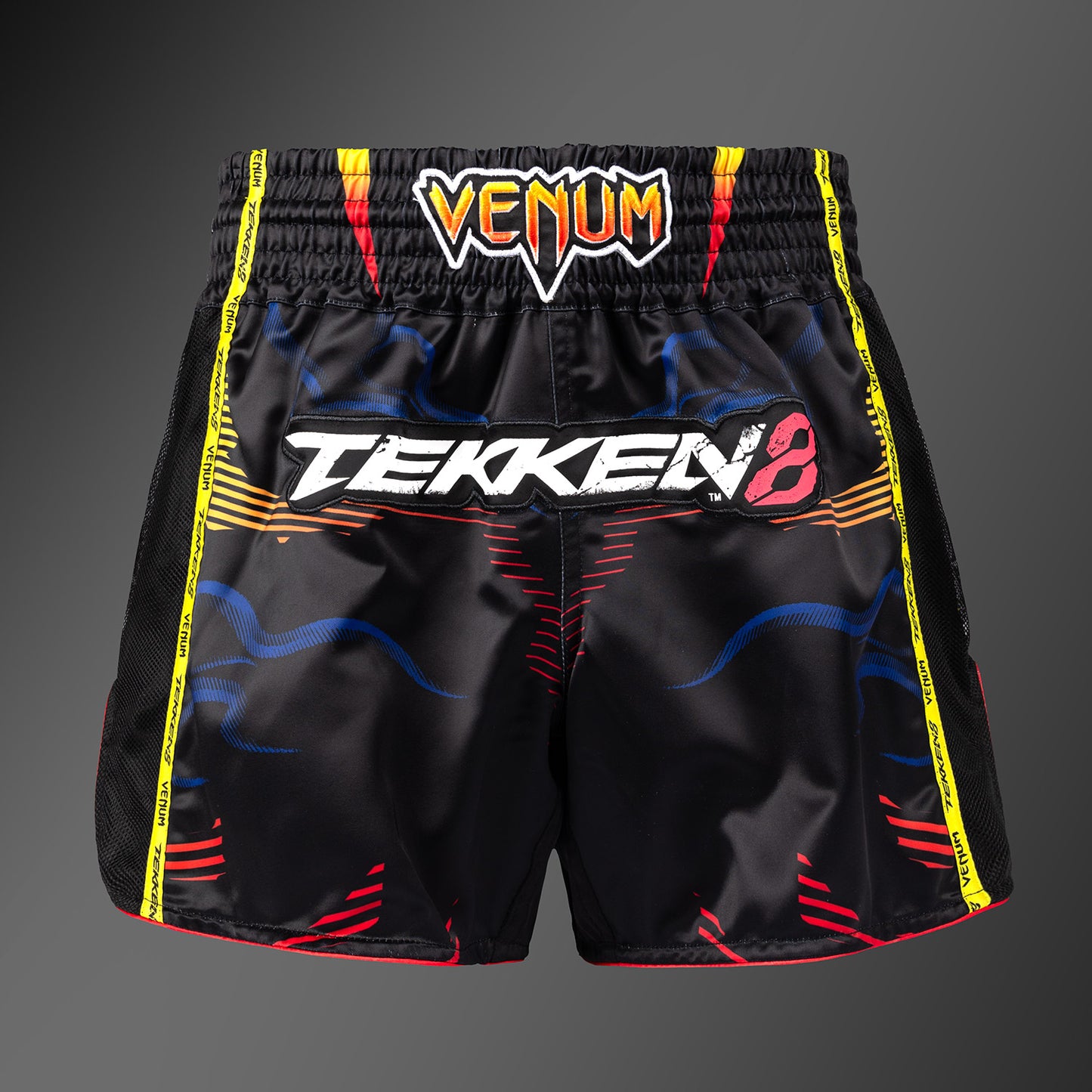 Venum x TEKKEN 8 무에타이 쇼츠 – 블랙/오렌지