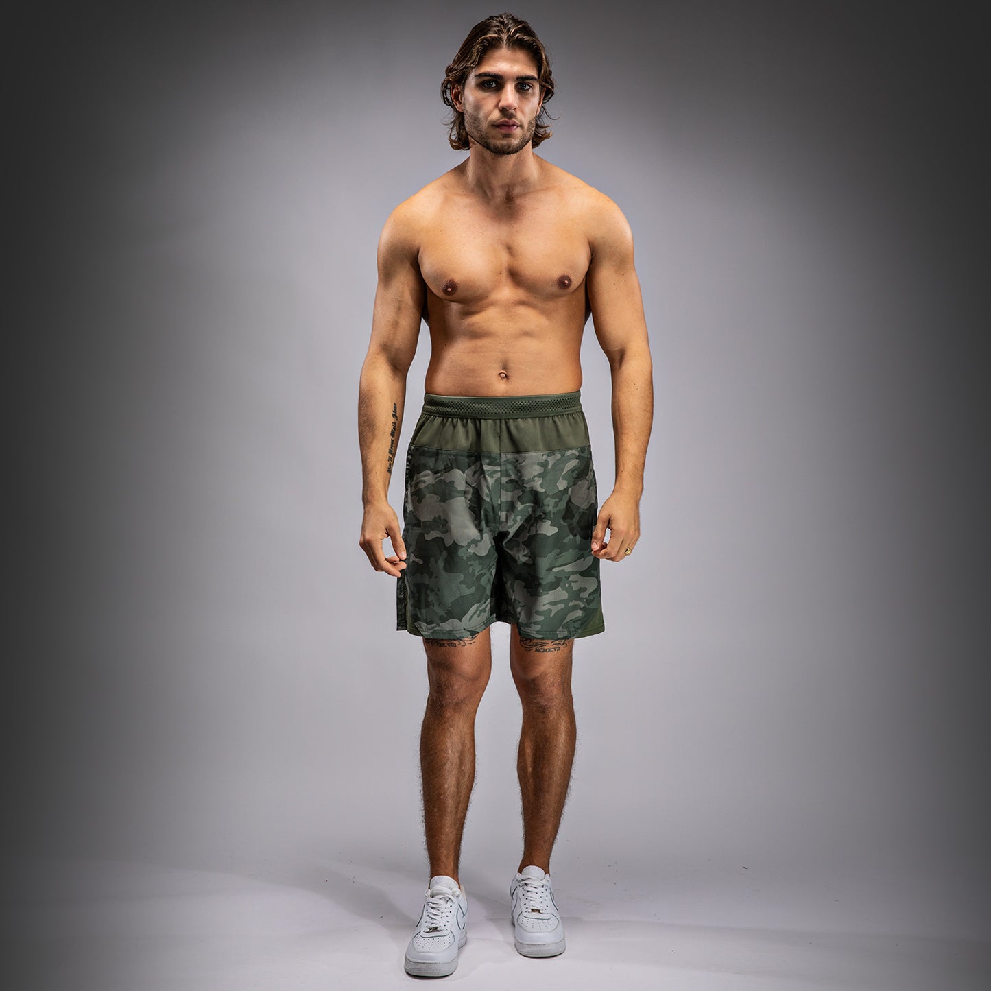 Venum G-Fit Air 남성용 트레이닝 쇼츠 – 아미 카모