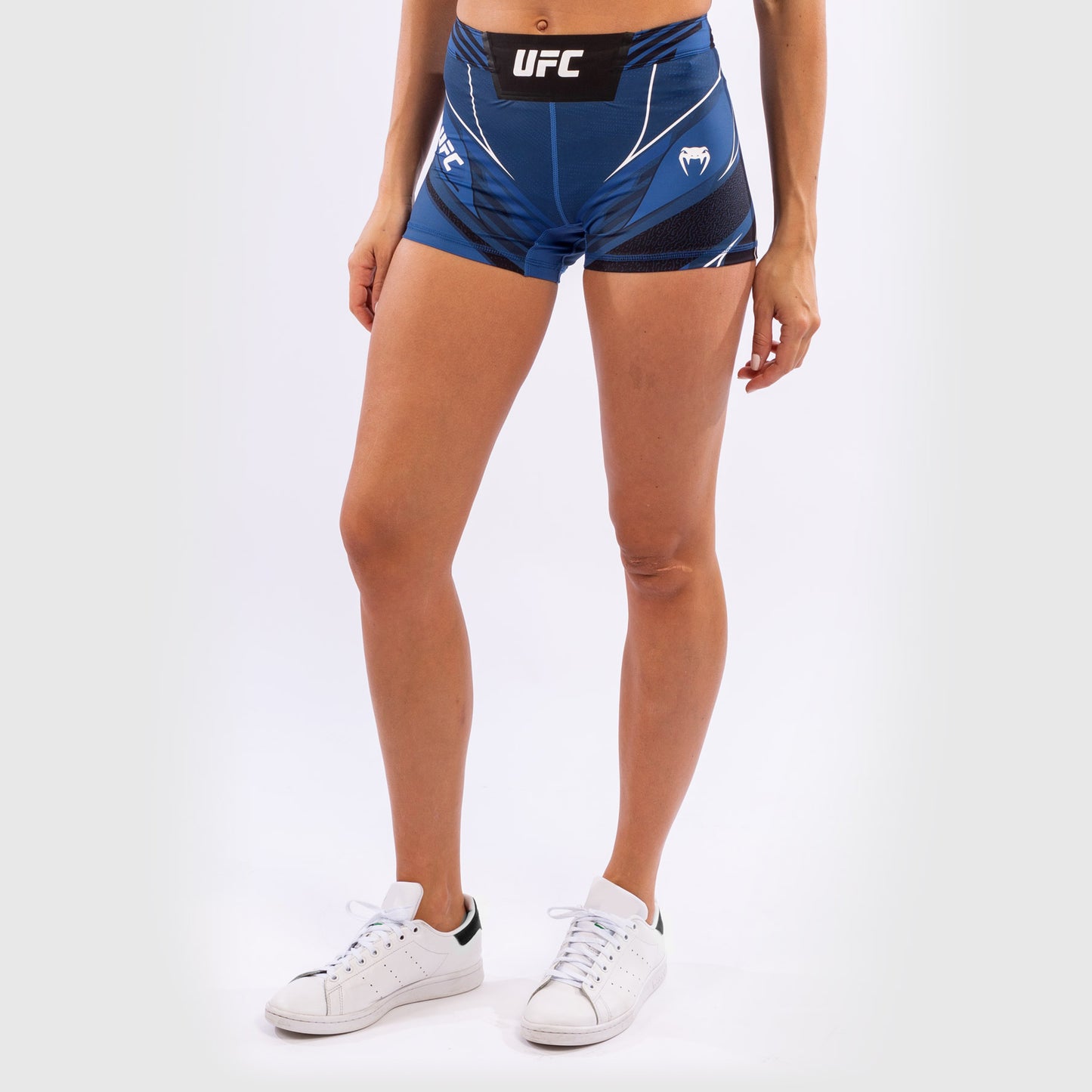 UFC Venum Authentic Fight Night 여성용 발리 투도 쇼츠 – 숏 핏 – 블루
