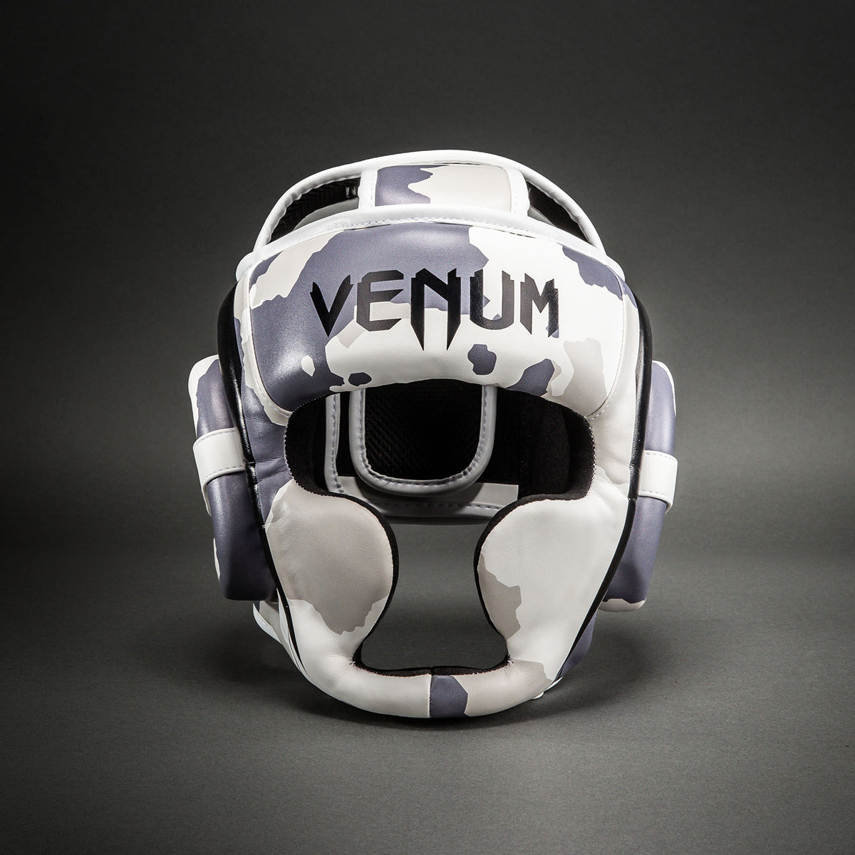 Venum Elite Camo 헤드기어 – 화이트/라이트 그레이