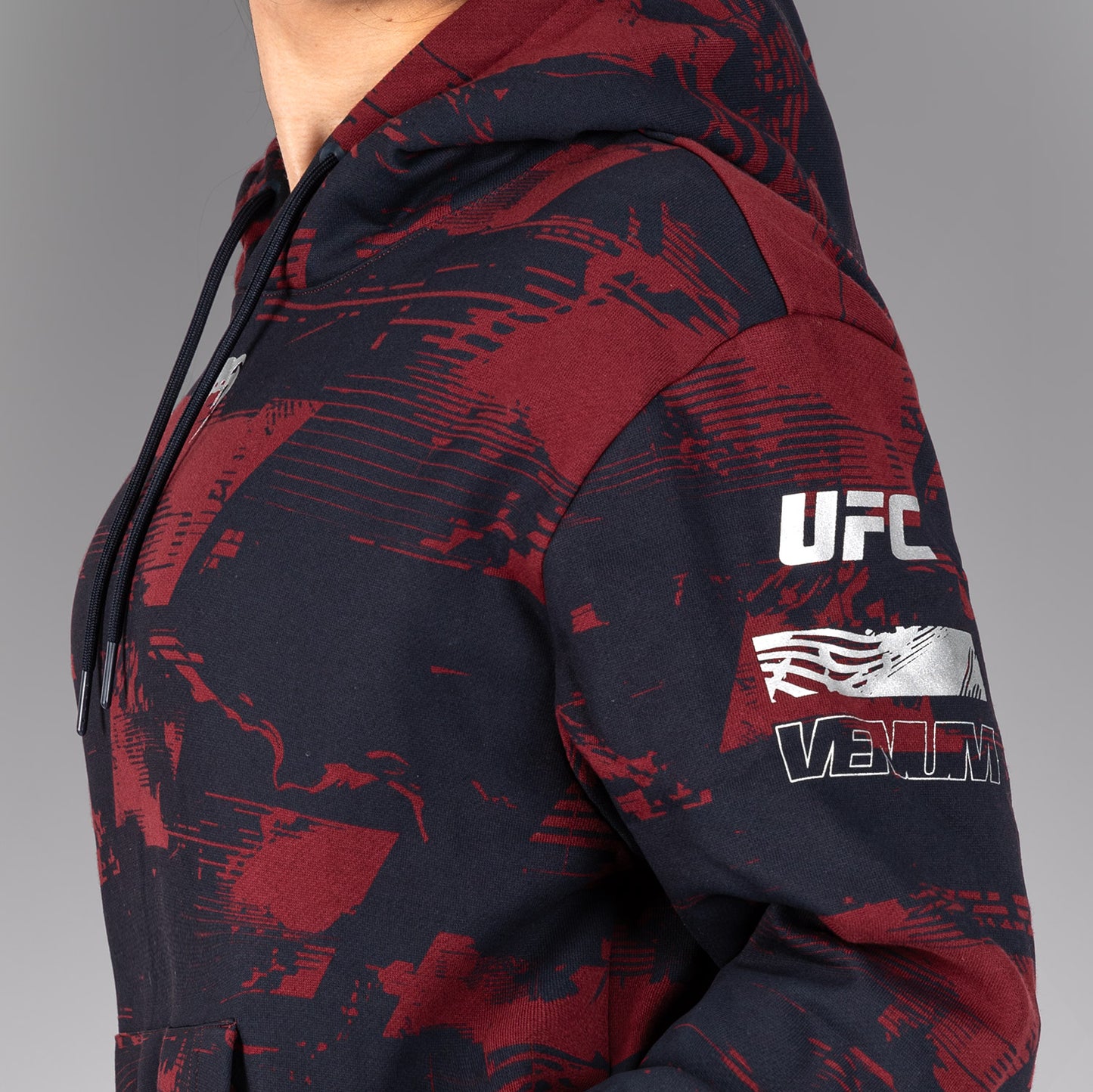 여성용 UFC Zenith by Venum 네이비 블루 오센틱 파이트 위크 풀오버 후디