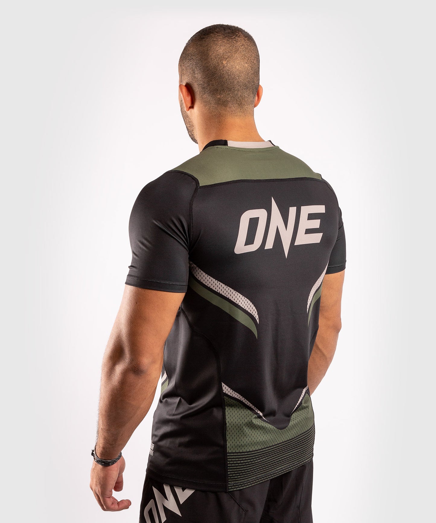 Venum ONE FC Impact Dry Tech T-Shirt - Black/Khaki