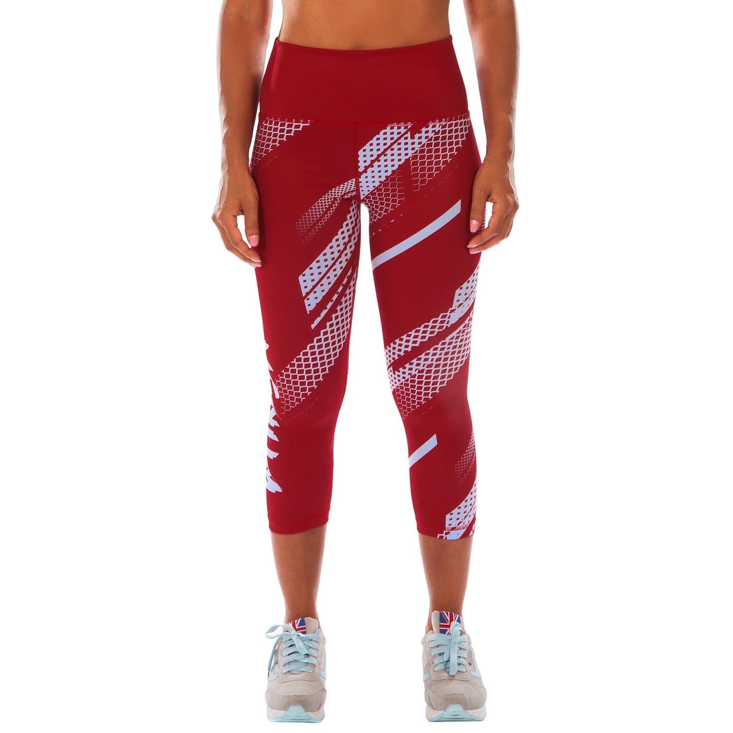 Venum Rapid Cropped Leggings - Coral/Light cyan