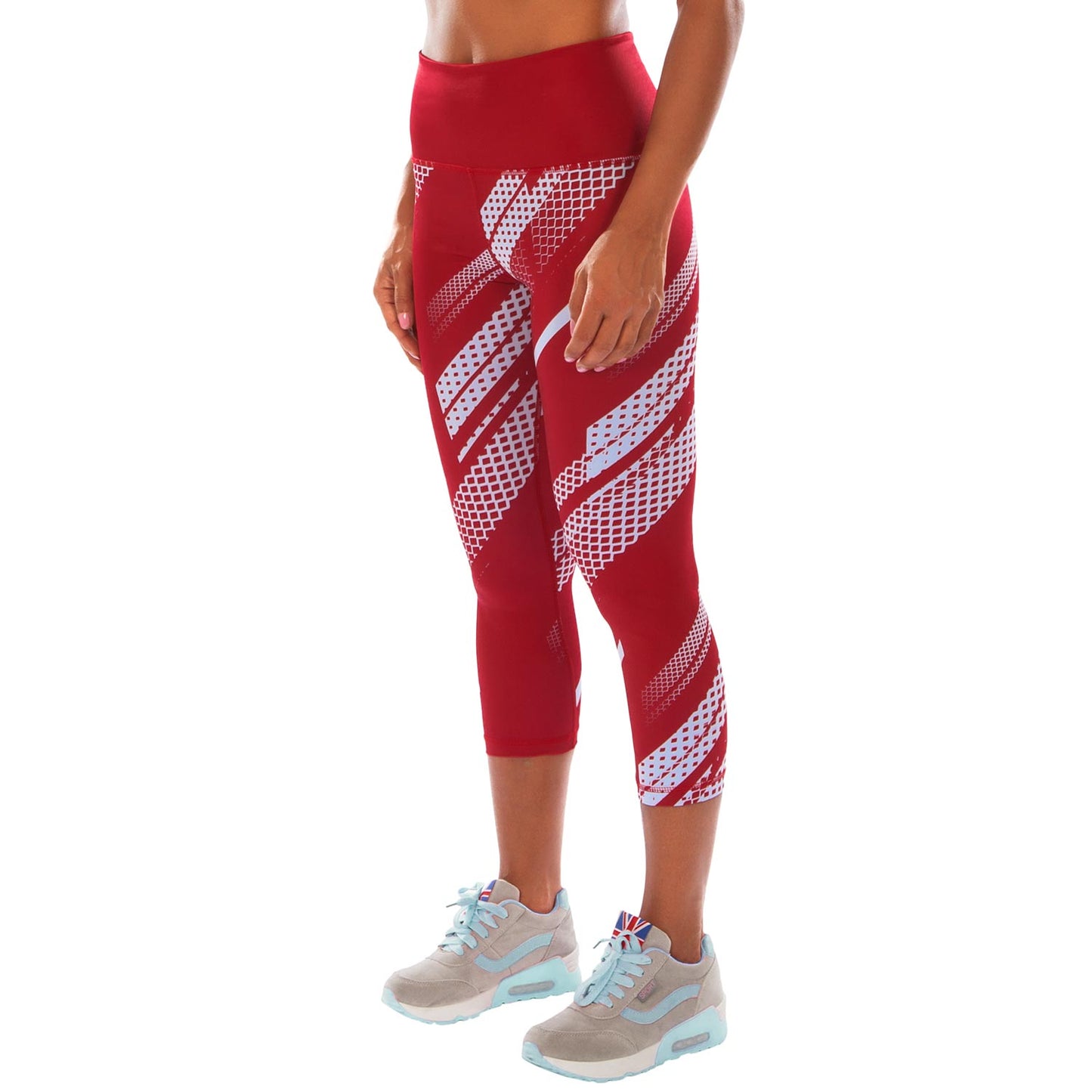 Venum Rapid Cropped Leggings - Coral/Light cyan