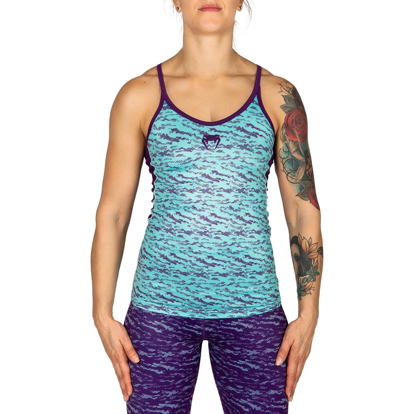 Venum Camoline Tank Top - Light Latigo Bay/Dark Purple