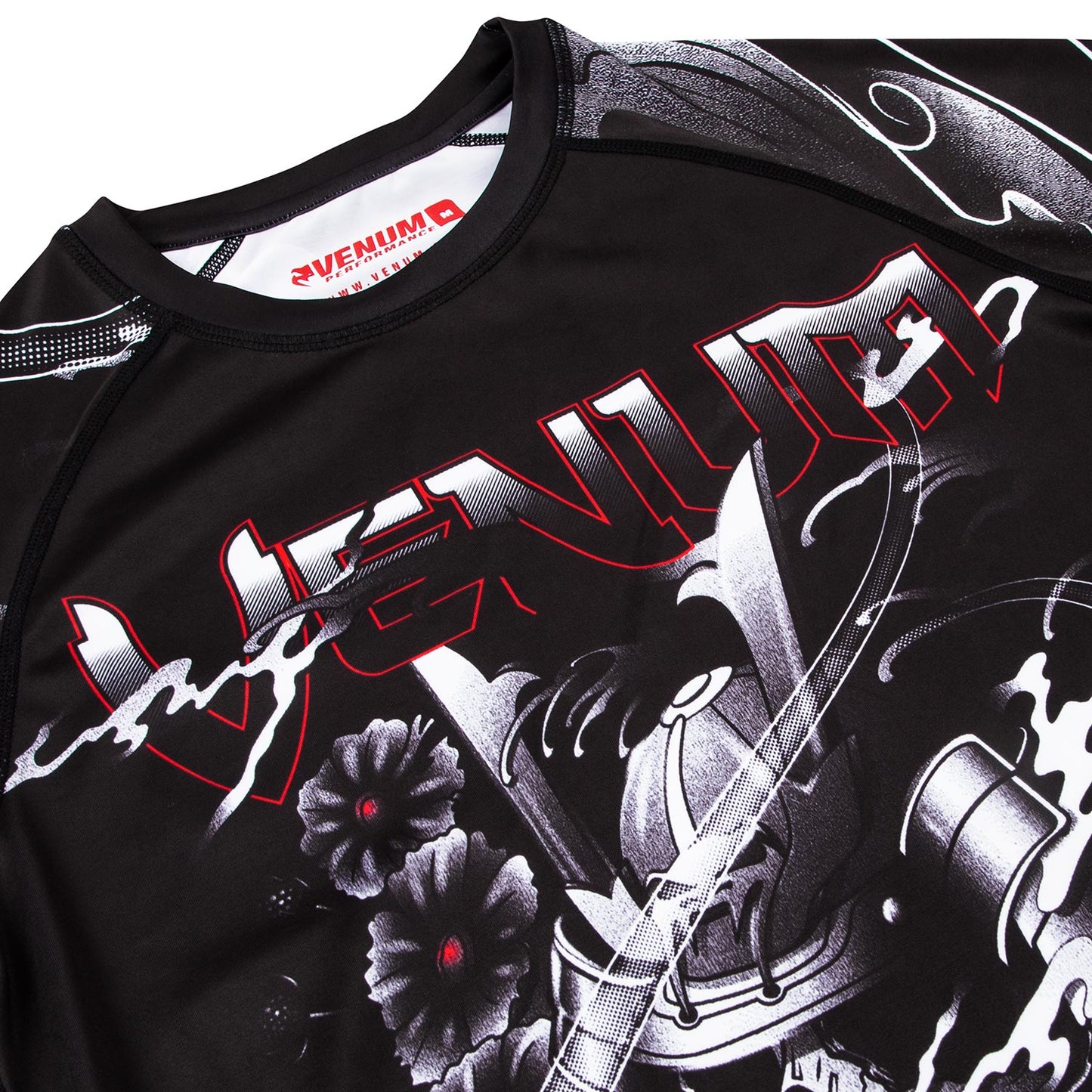 Venum Samurai Skull Rashguard - Short Sleeves - Black