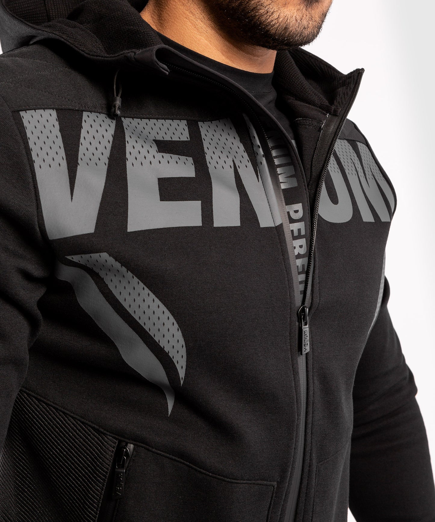 Venum ONE FC Impact Hoodie - Black/Black