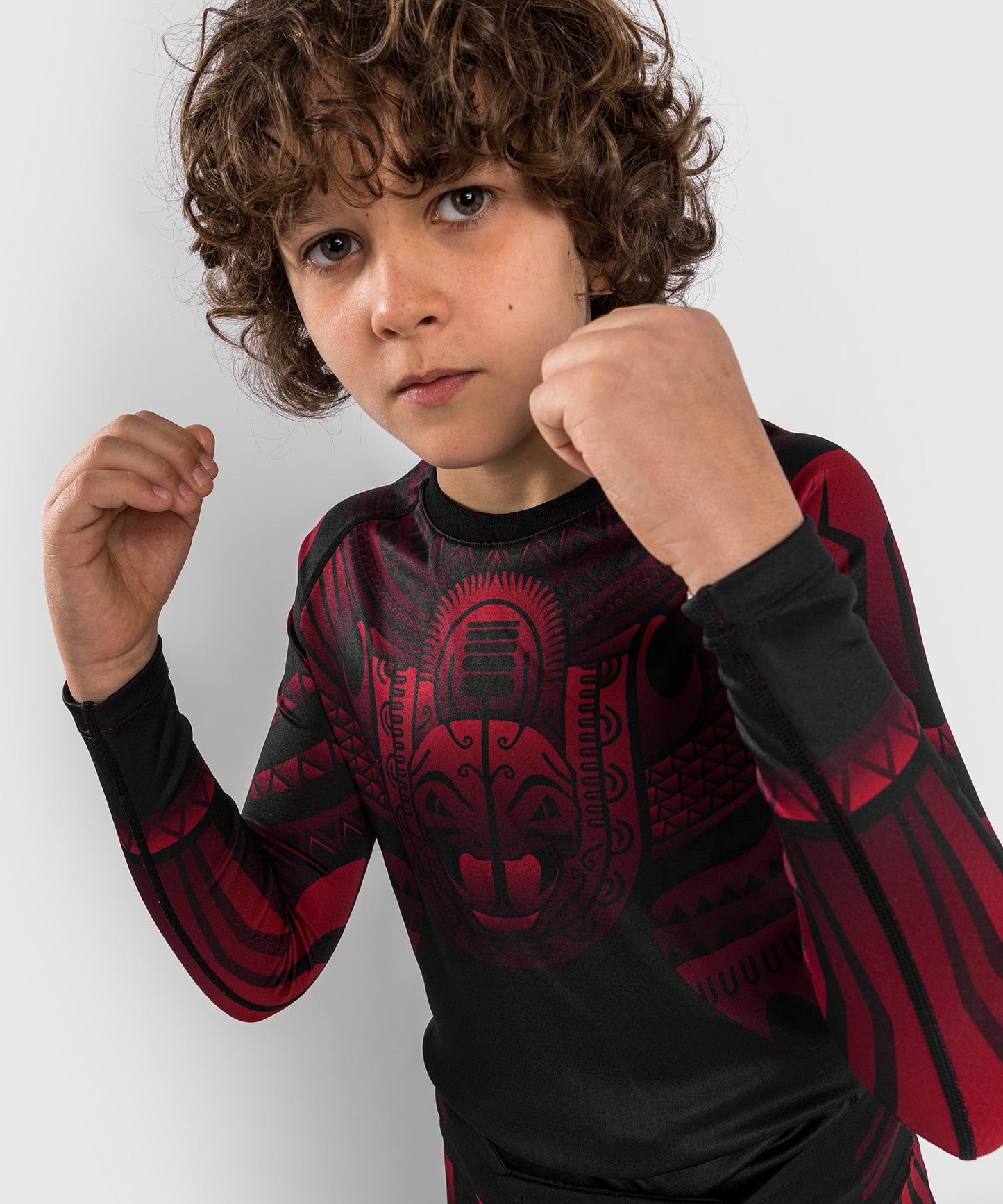 Venum Nakahi Kids Rashguard - Long Sleeves - Black/Red