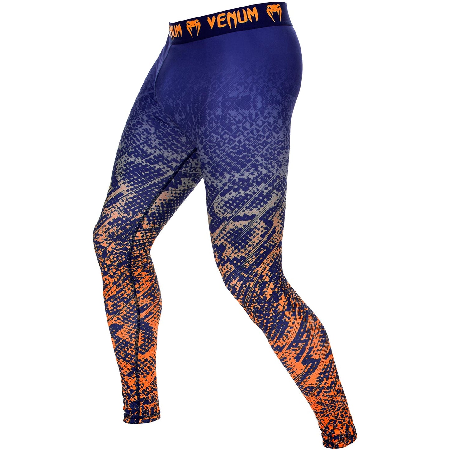 Venum Tropical Compression Tights - Blue/Orange