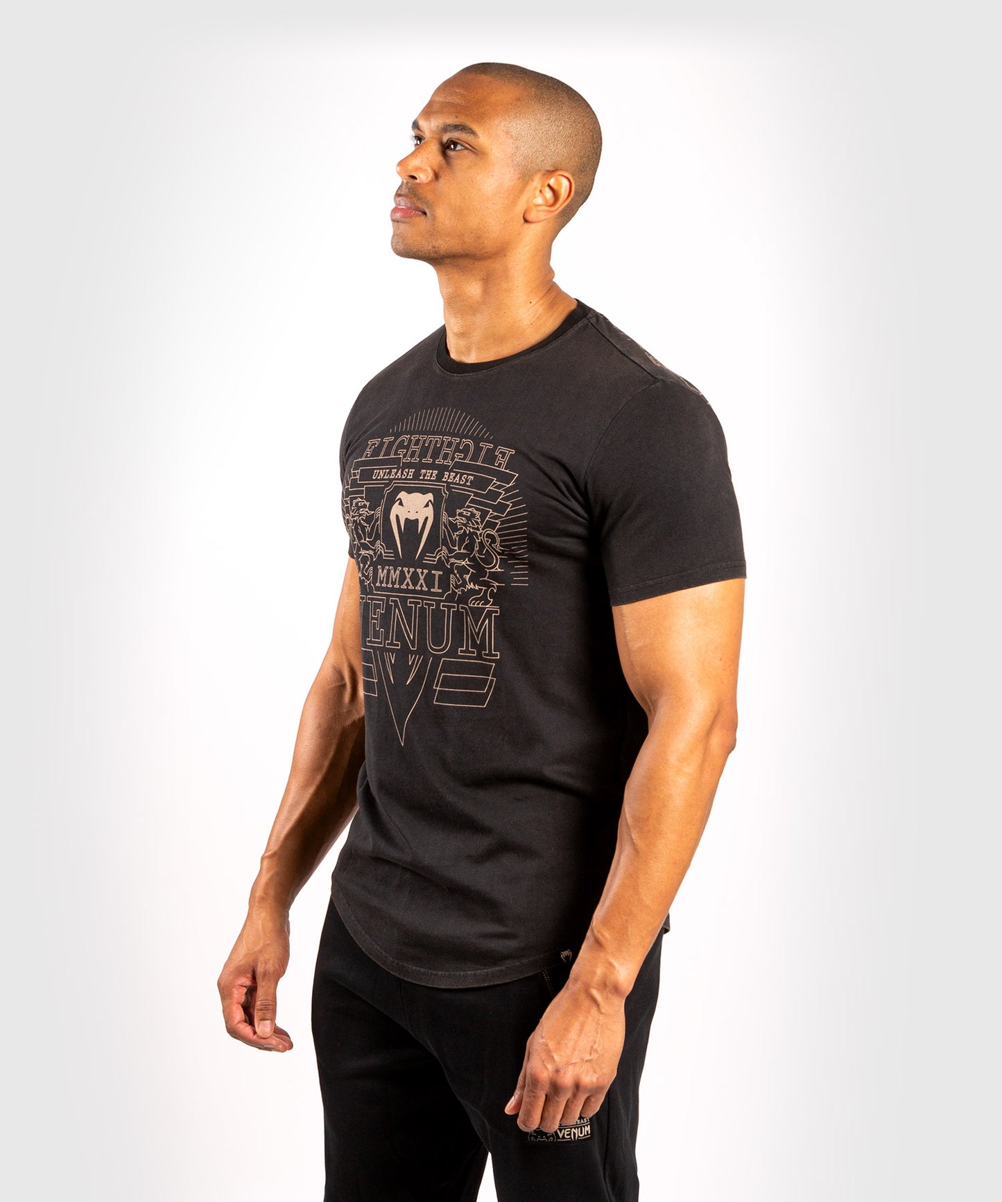 Venum Lions21 T-shirt - Black/Sand