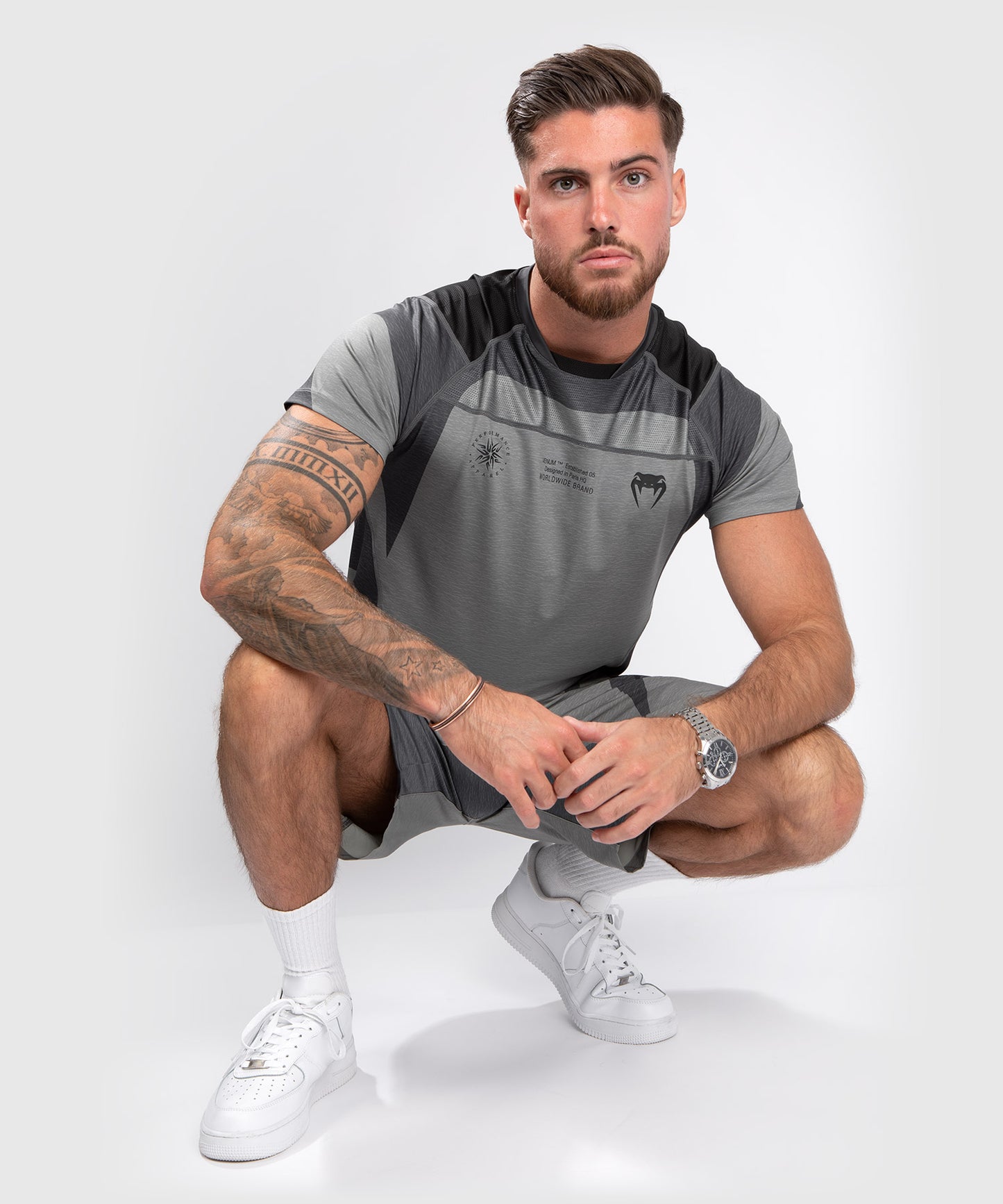 Venum Stone Dry Tech T-Shirt - Short Sleeves  - Mineral Green