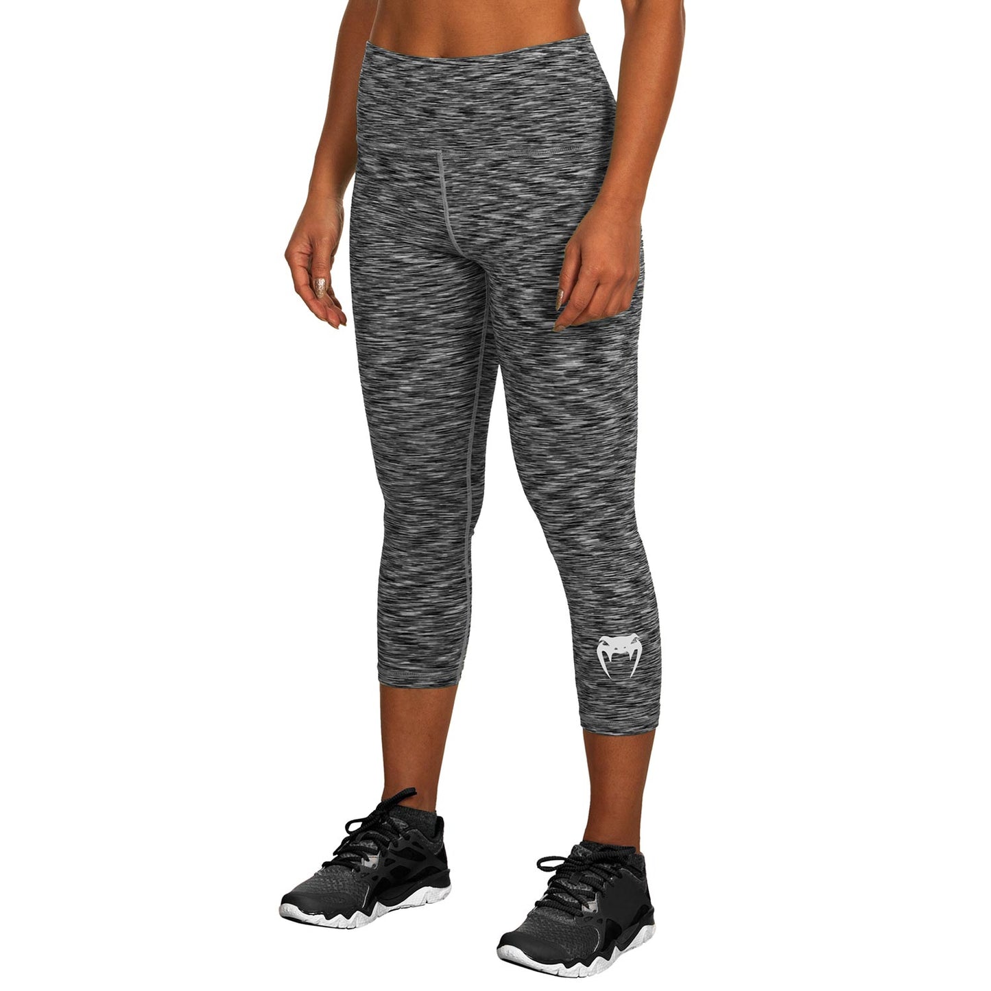 Venum Heather Legging Crops - Heather Black